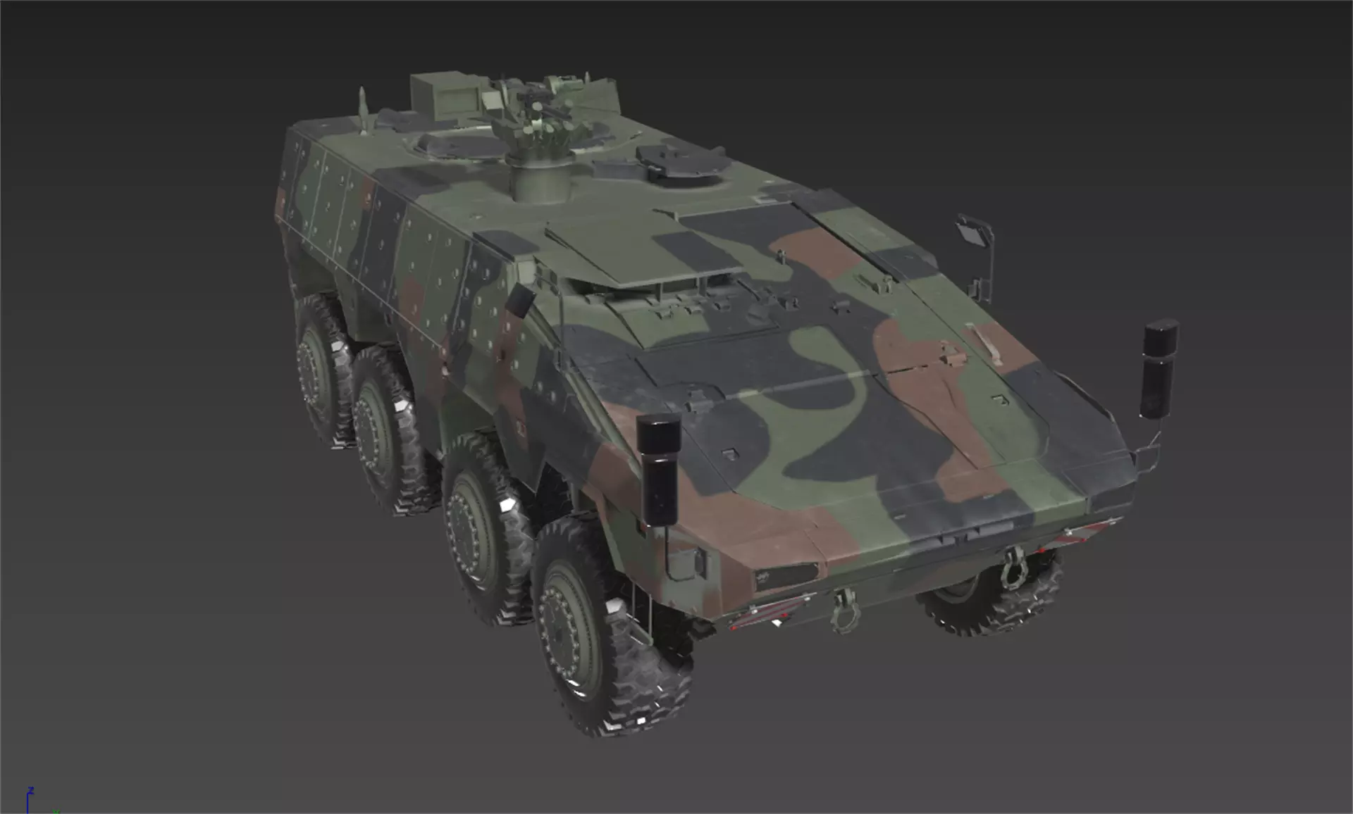 Boxer GTK Carrier Low-poly 3D model_17