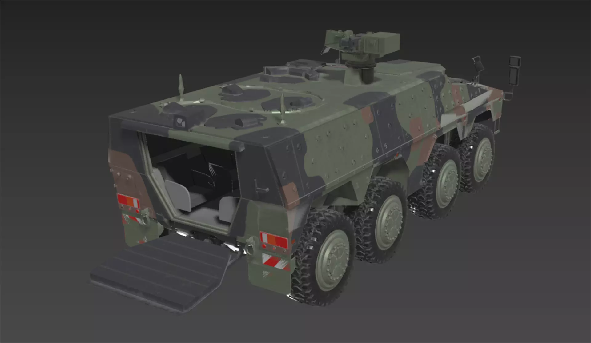 Boxer GTK Carrier Low-poly 3D model_15