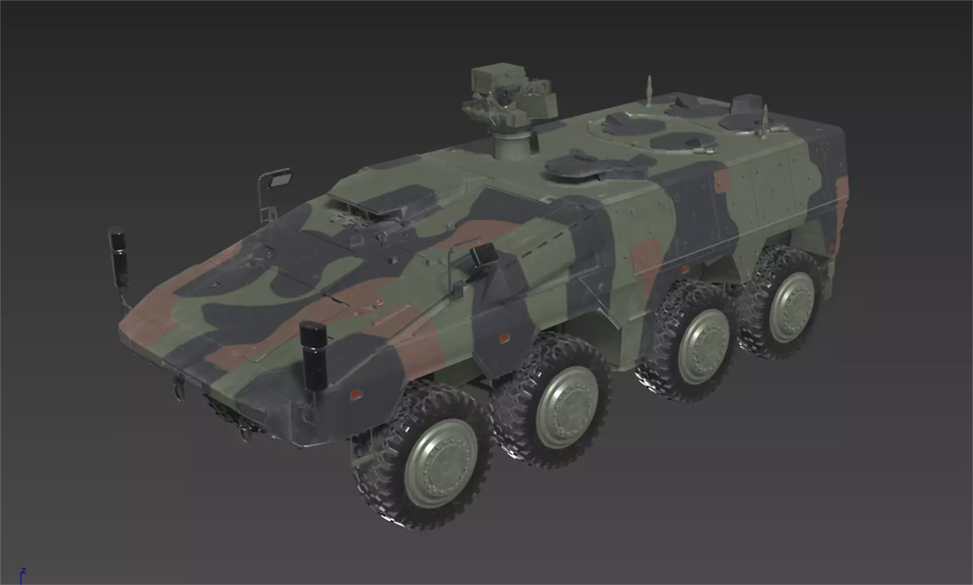 Boxer GTK Carrier Low-poly 3D model_16