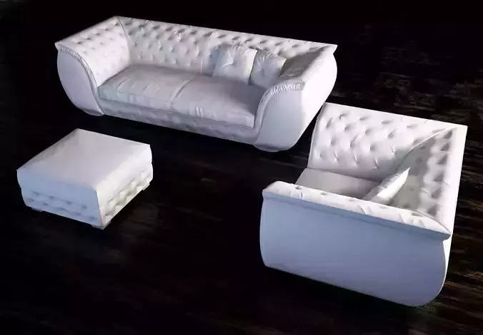 corte zari furniture set 3D model