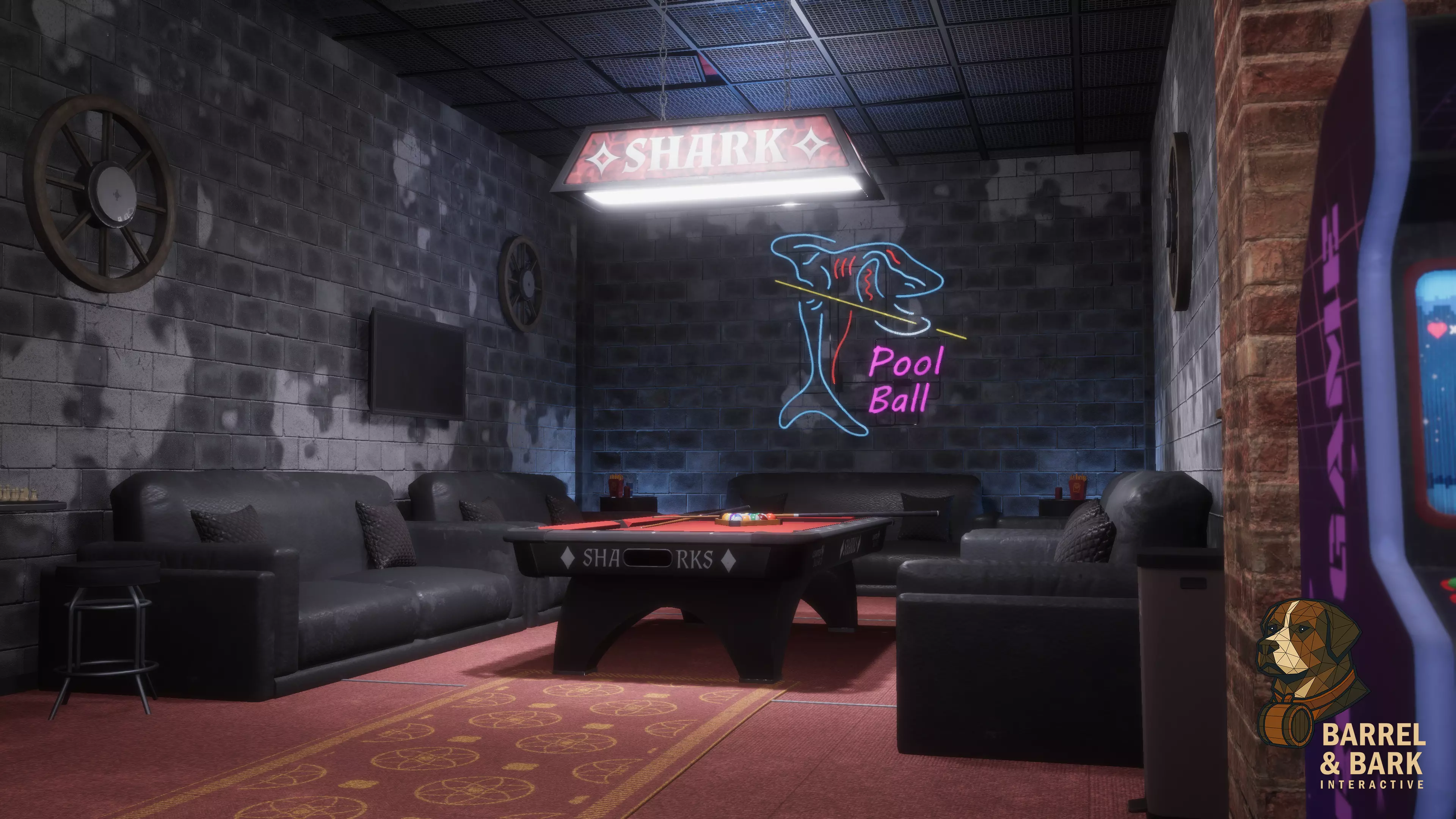 Game and Entertainment Area Low-poly 3D model_14