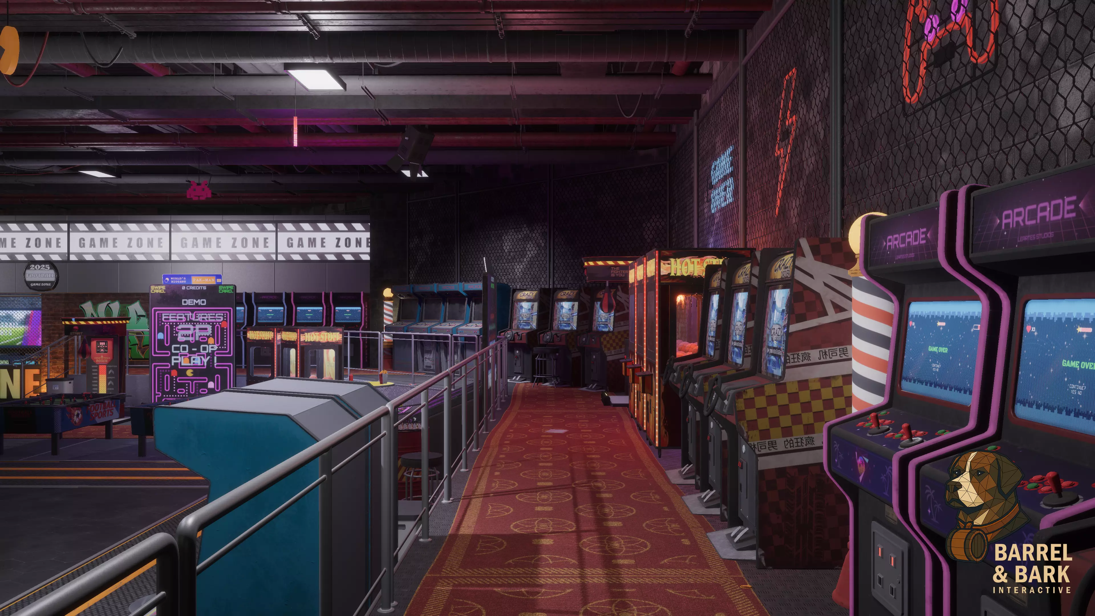 Game and Entertainment Area Low-poly 3D model_24