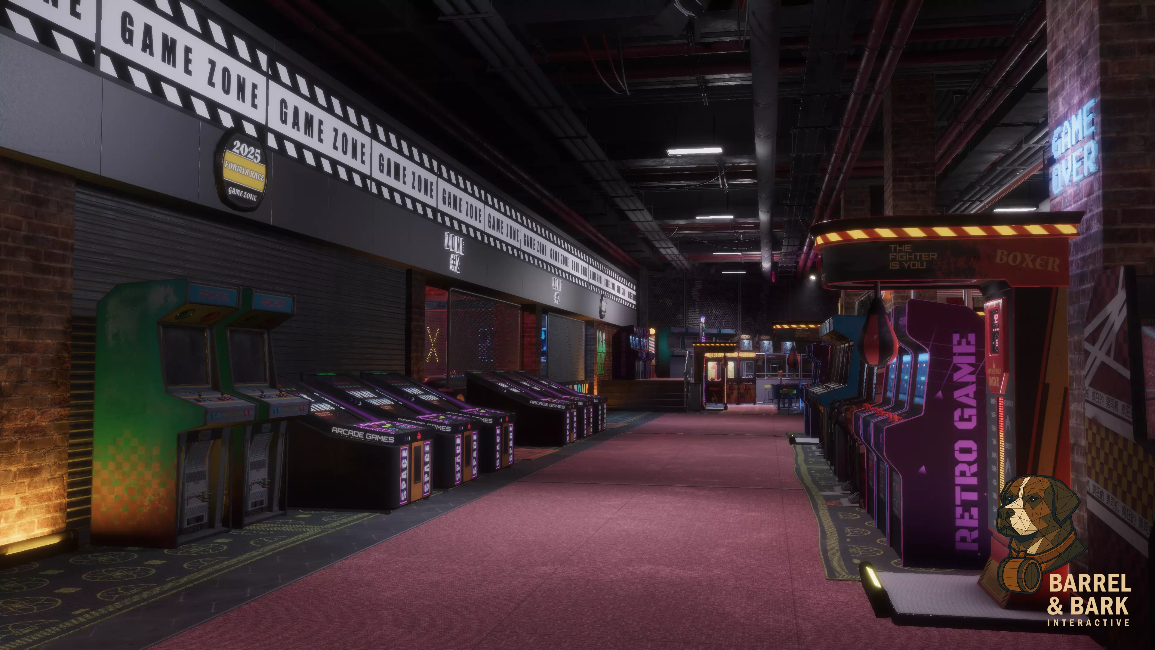 Game and Entertainment Area Low-poly 3D model_19