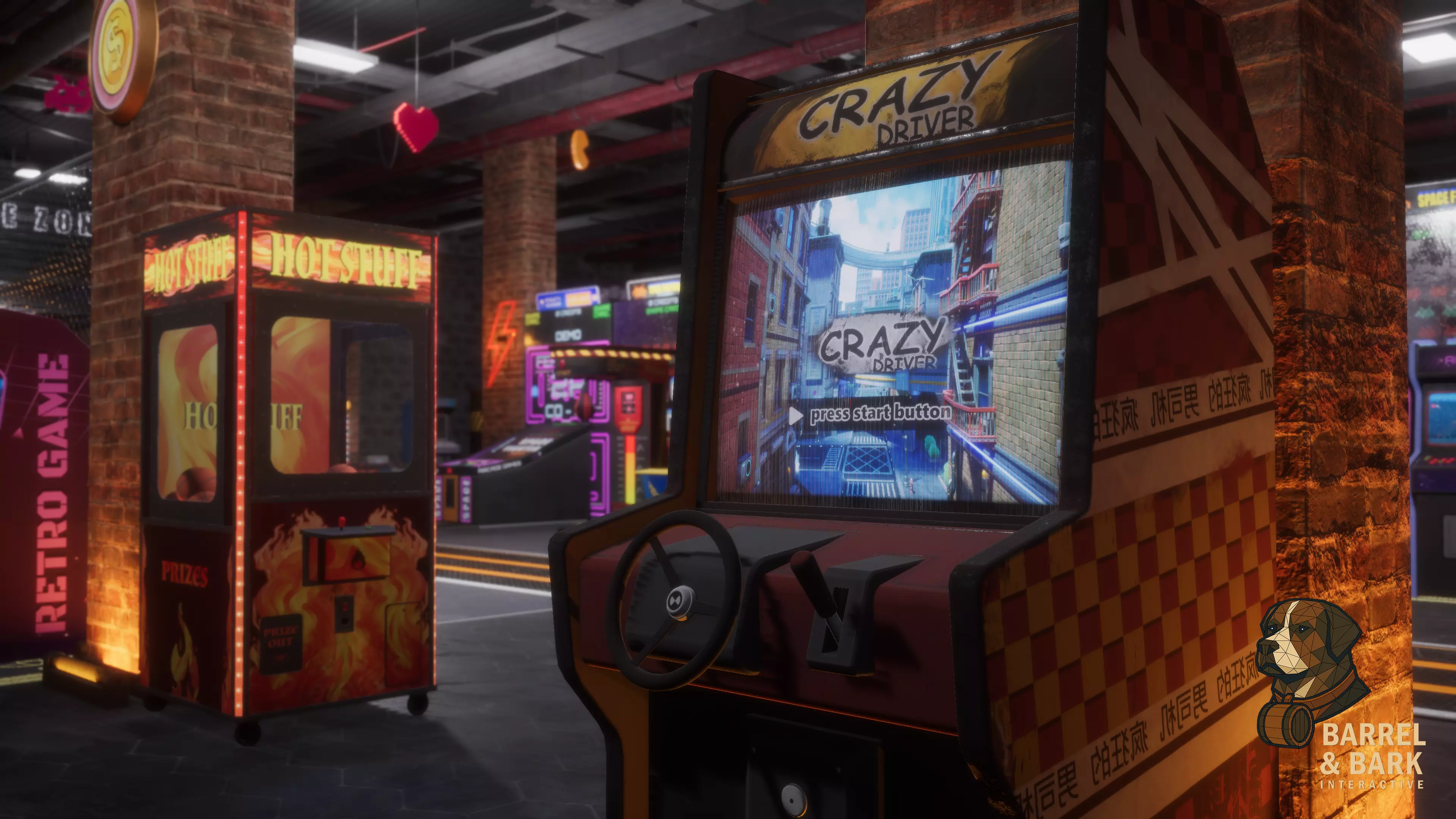 Game and Entertainment Area Low-poly 3D model_21