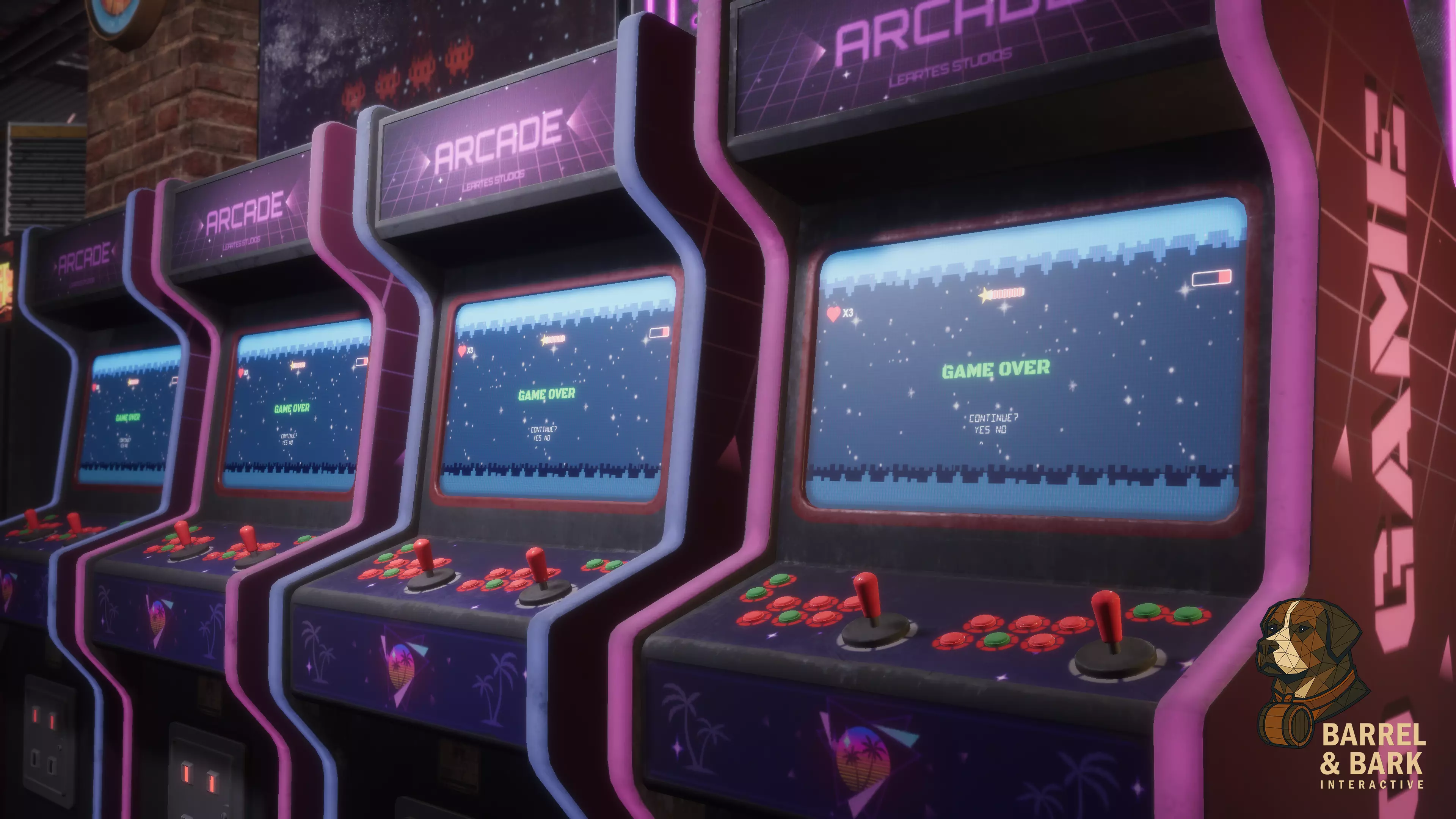 Game and Entertainment Area Low-poly 3D model_25