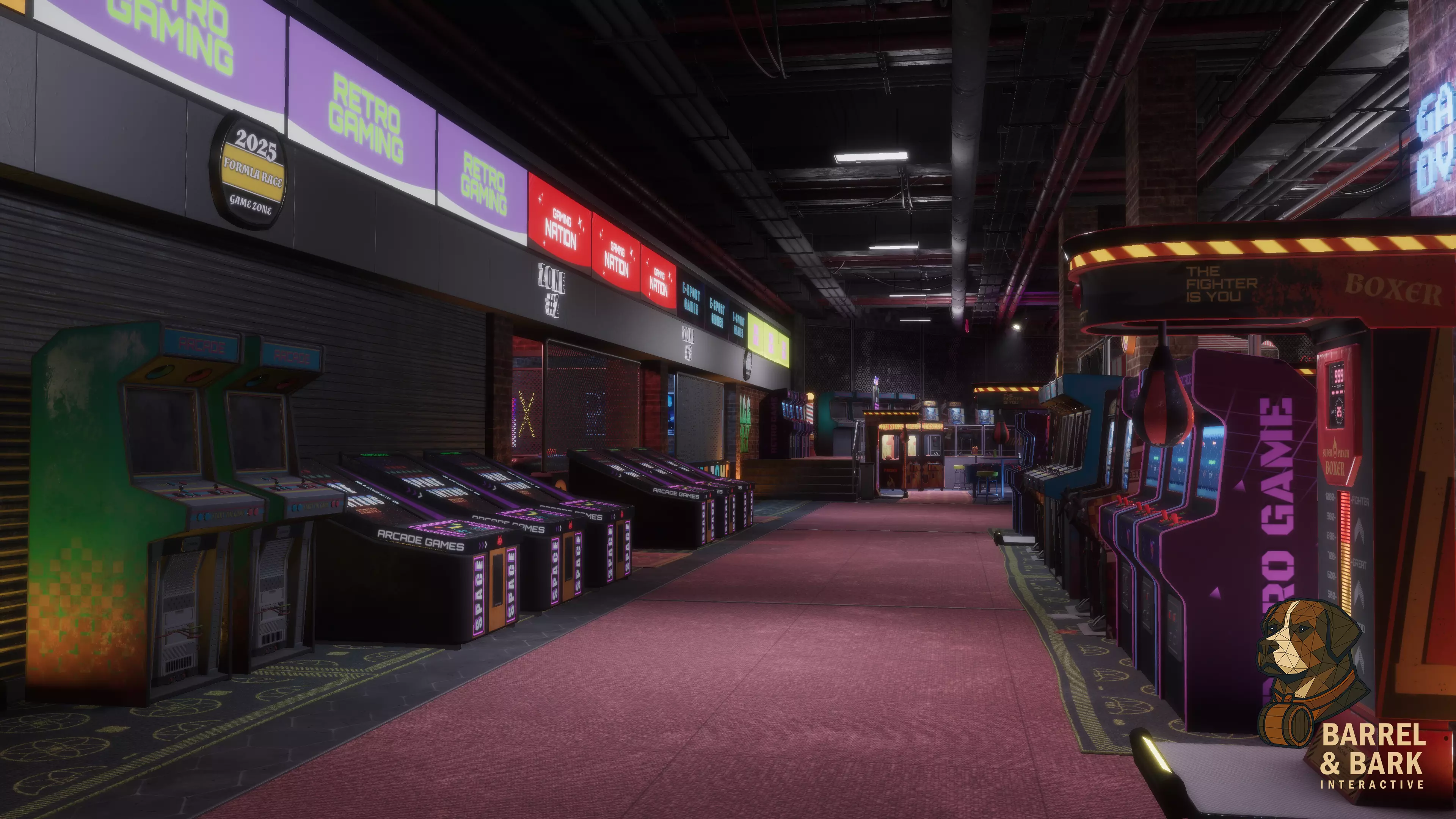 Game and Entertainment Area Low-poly 3D model_20