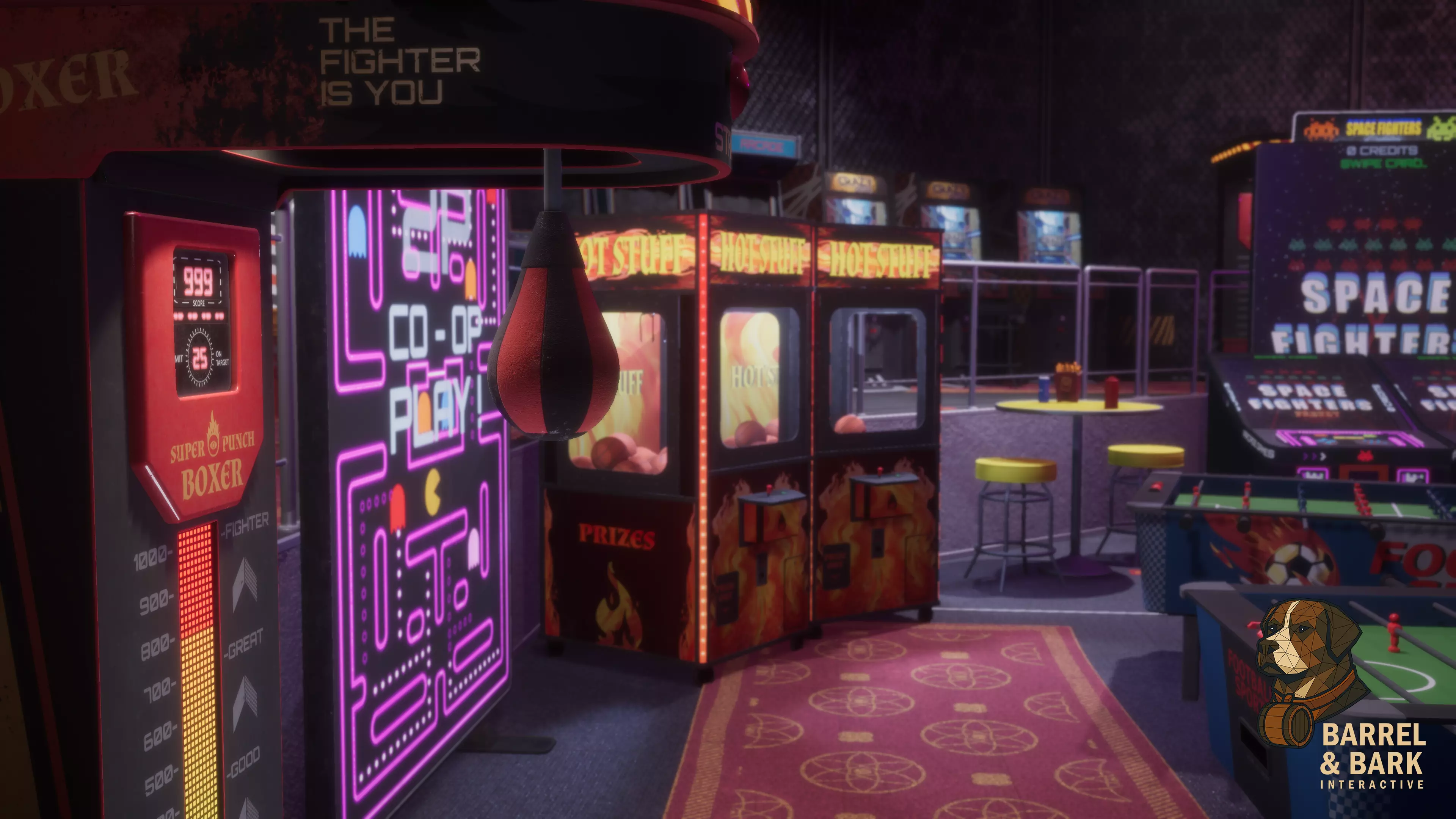 Game and Entertainment Area Low-poly 3D model_9