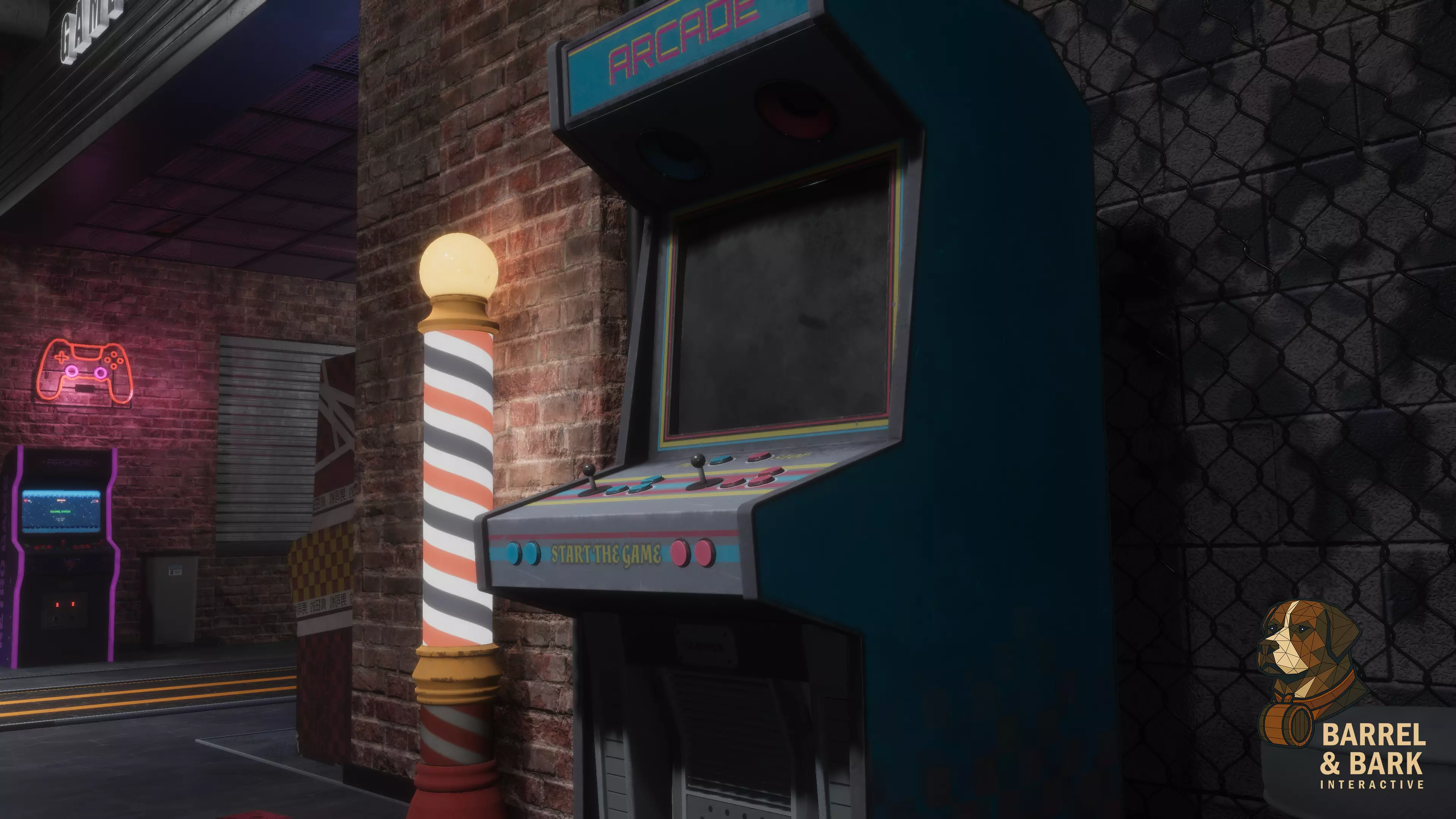 Game and Entertainment Area Low-poly 3D model_7