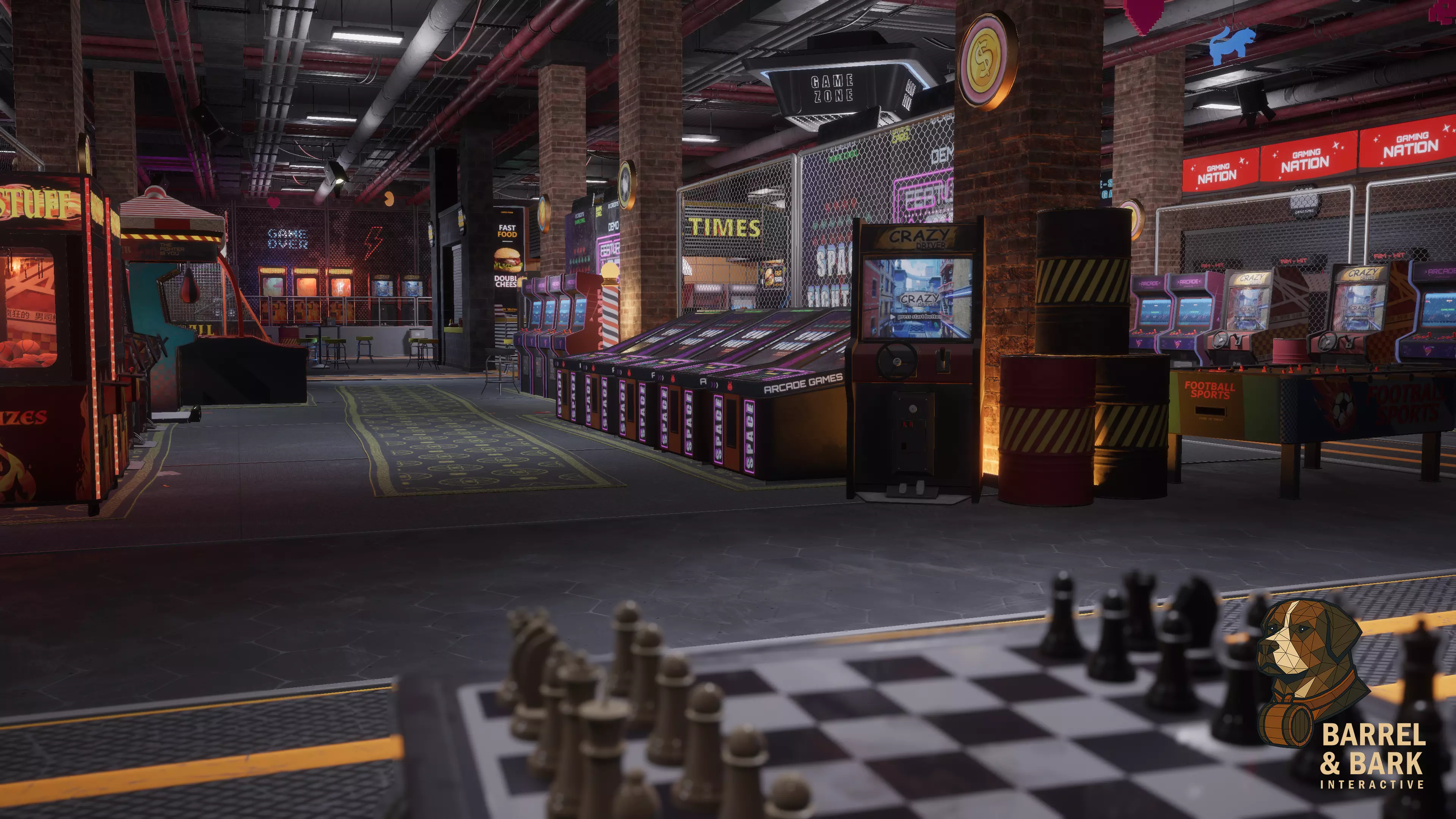 Game and Entertainment Area Low-poly 3D model_26