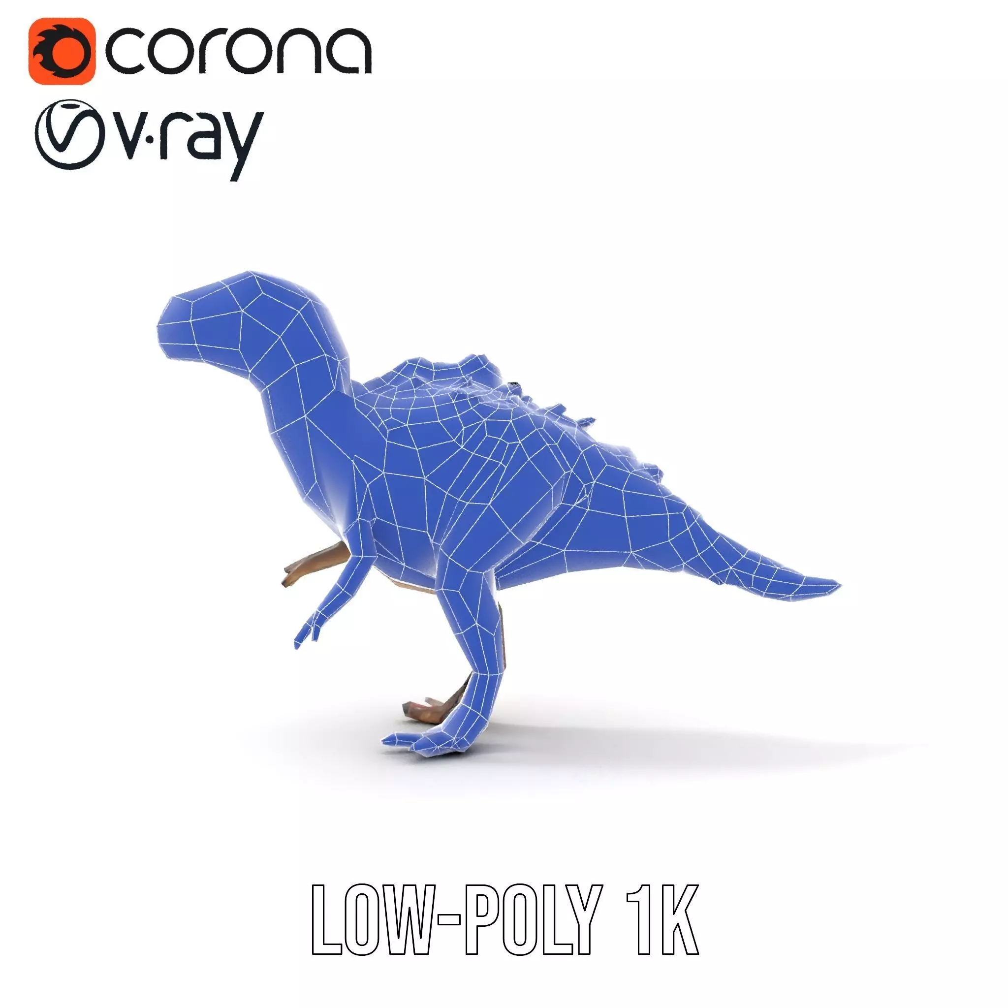 Fiery Feathered Dinosaur model pack Low-poly 3D model_29