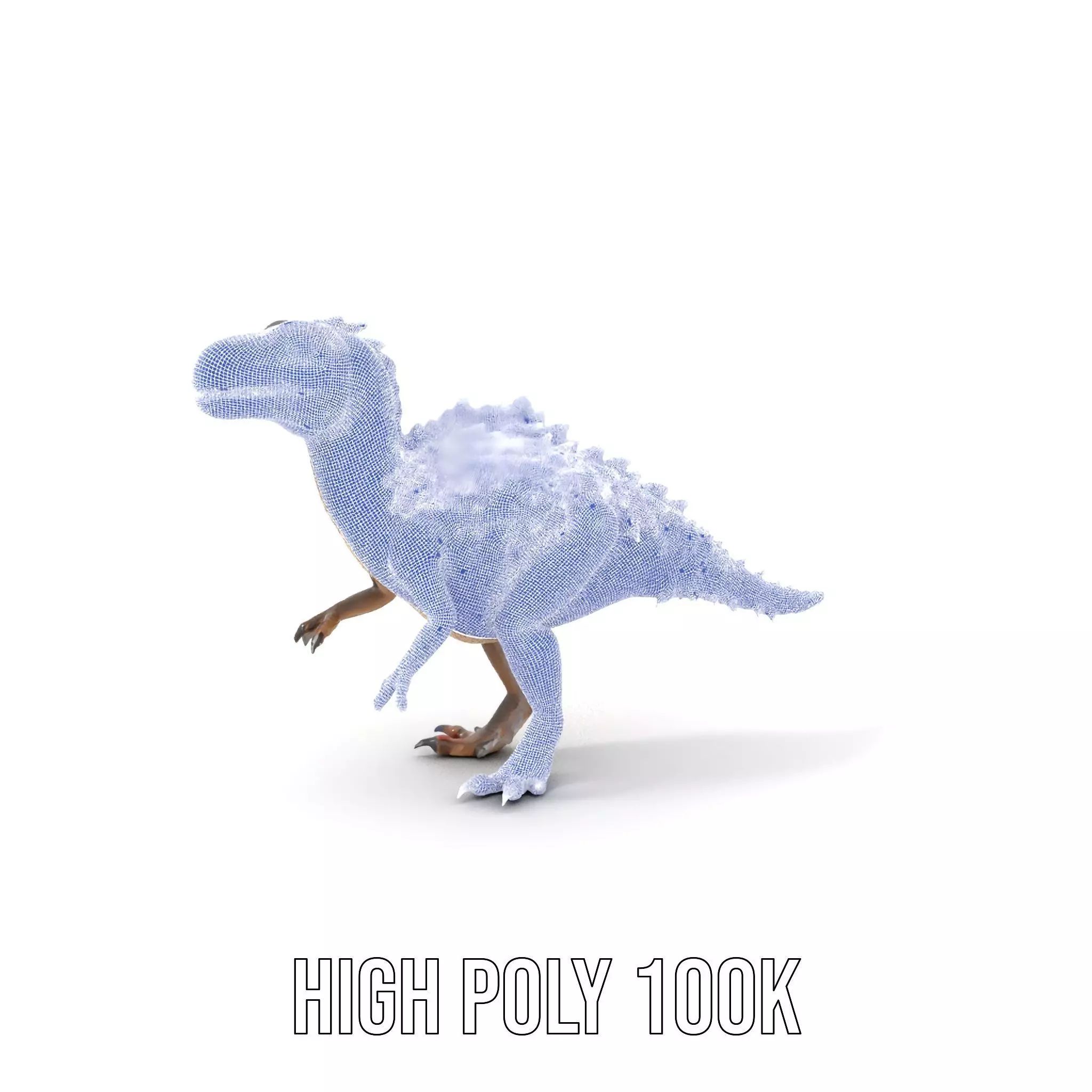 Fiery Feathered Dinosaur model pack Low-poly 3D model_5