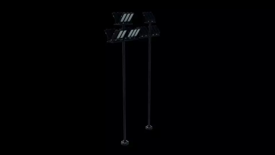 LED street lights 3D model_5