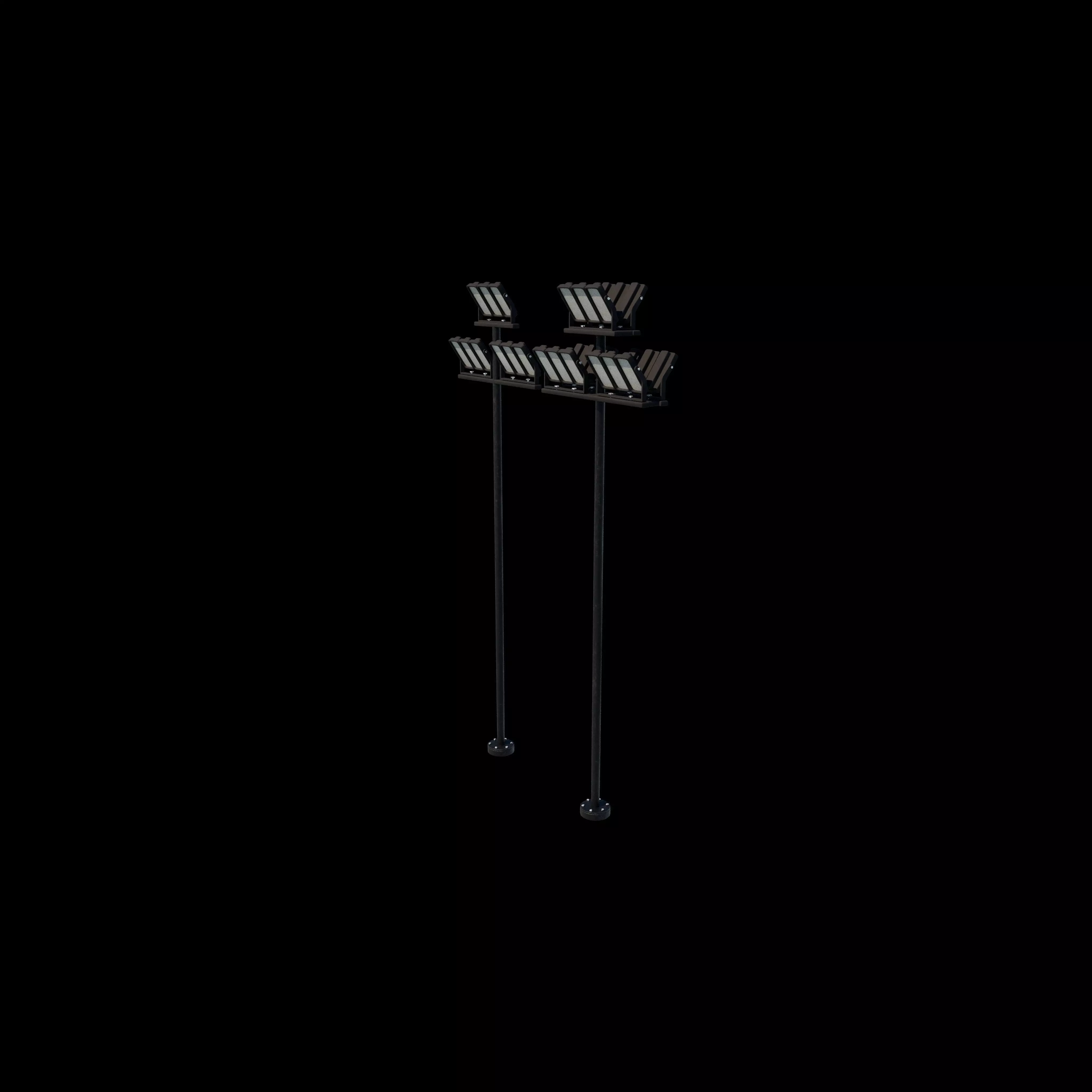 LED street lights 3D model_8