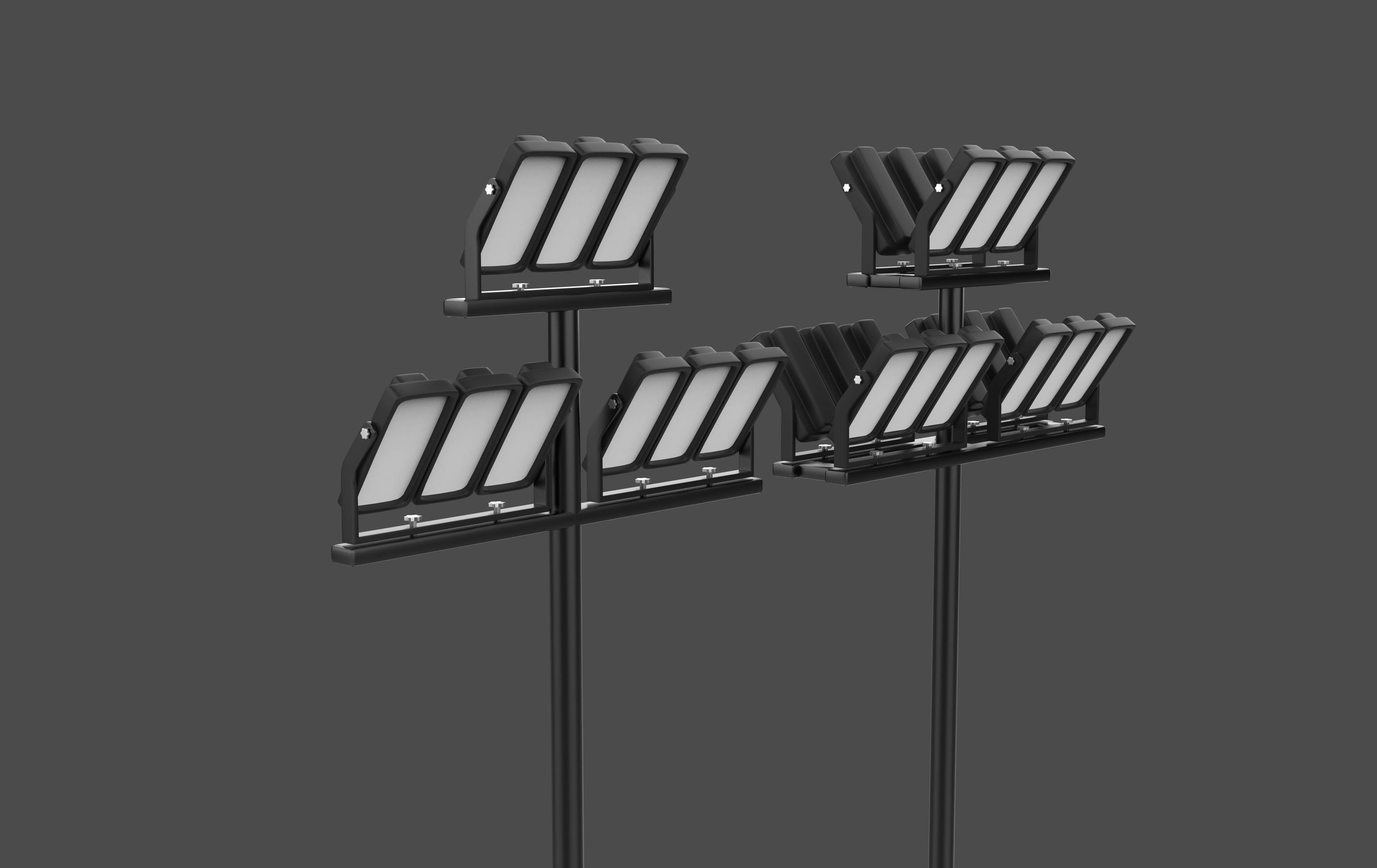 LED street lights 3D model_2