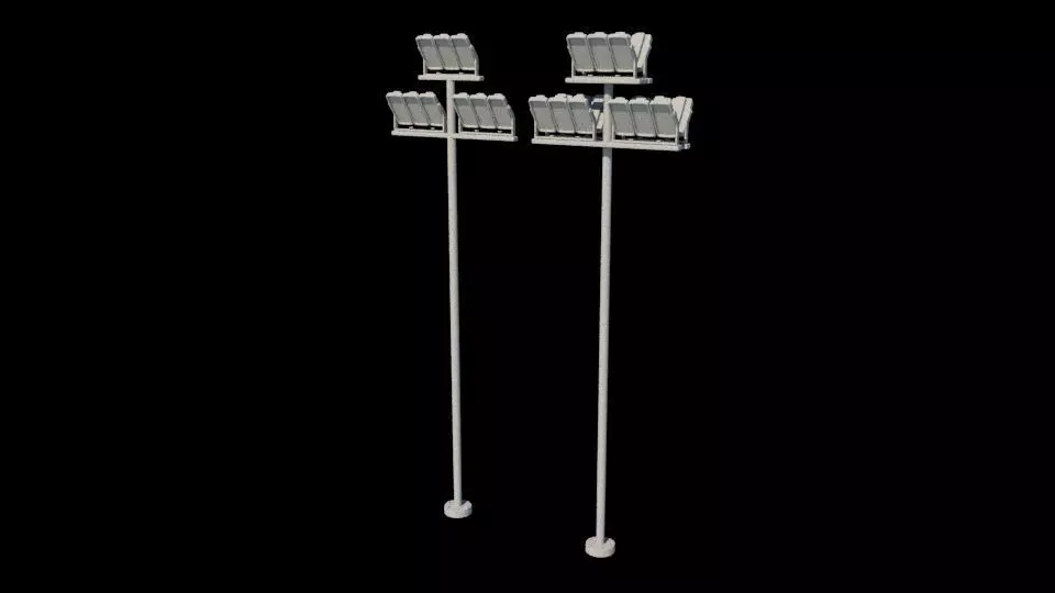 LED street lights 3D model_16