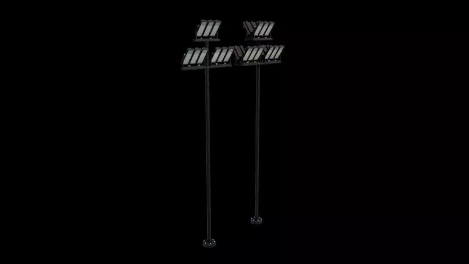 LED street lights 3D model_4