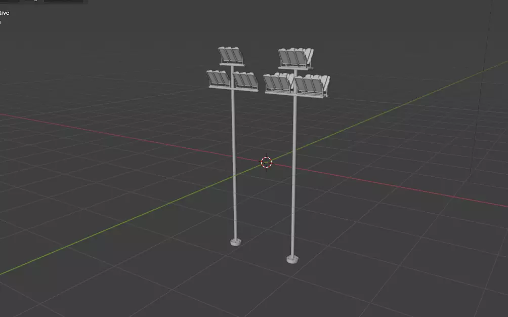 LED street lights 3D model_19