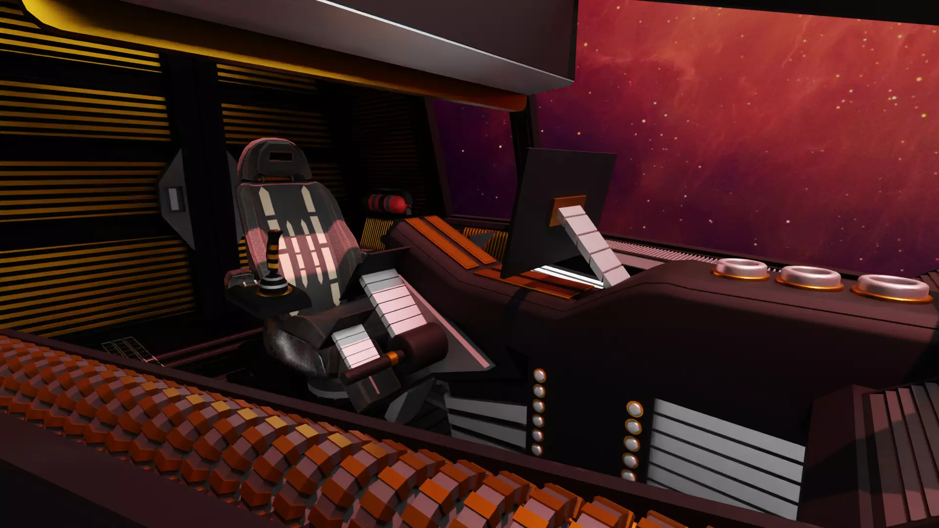 Sci-Fi Fighter Cockpit 3D Model With 25 Sci-Fi Music Tracks Low-poly 3D model_11
