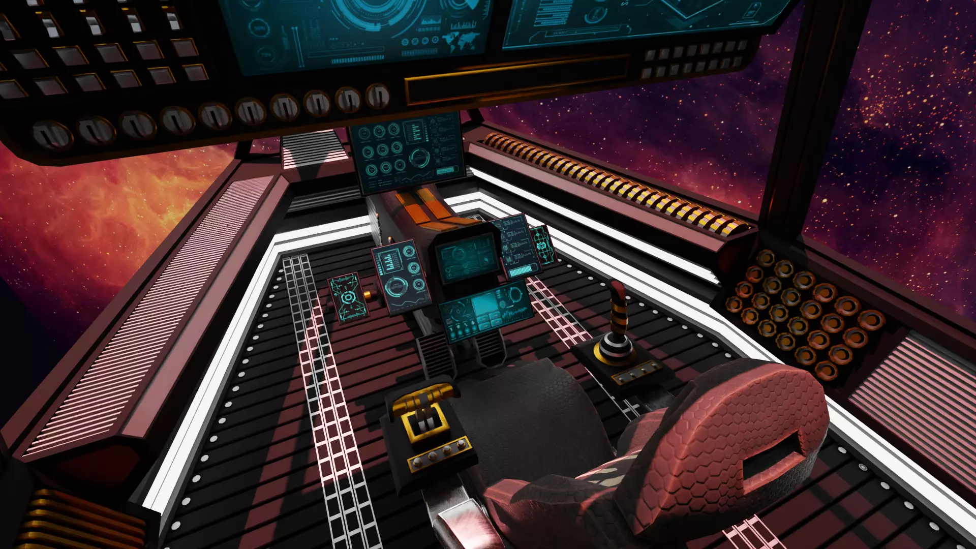 Sci-Fi Fighter Cockpit 3D Model With 25 Sci-Fi Music Tracks Low-poly 3D model_18