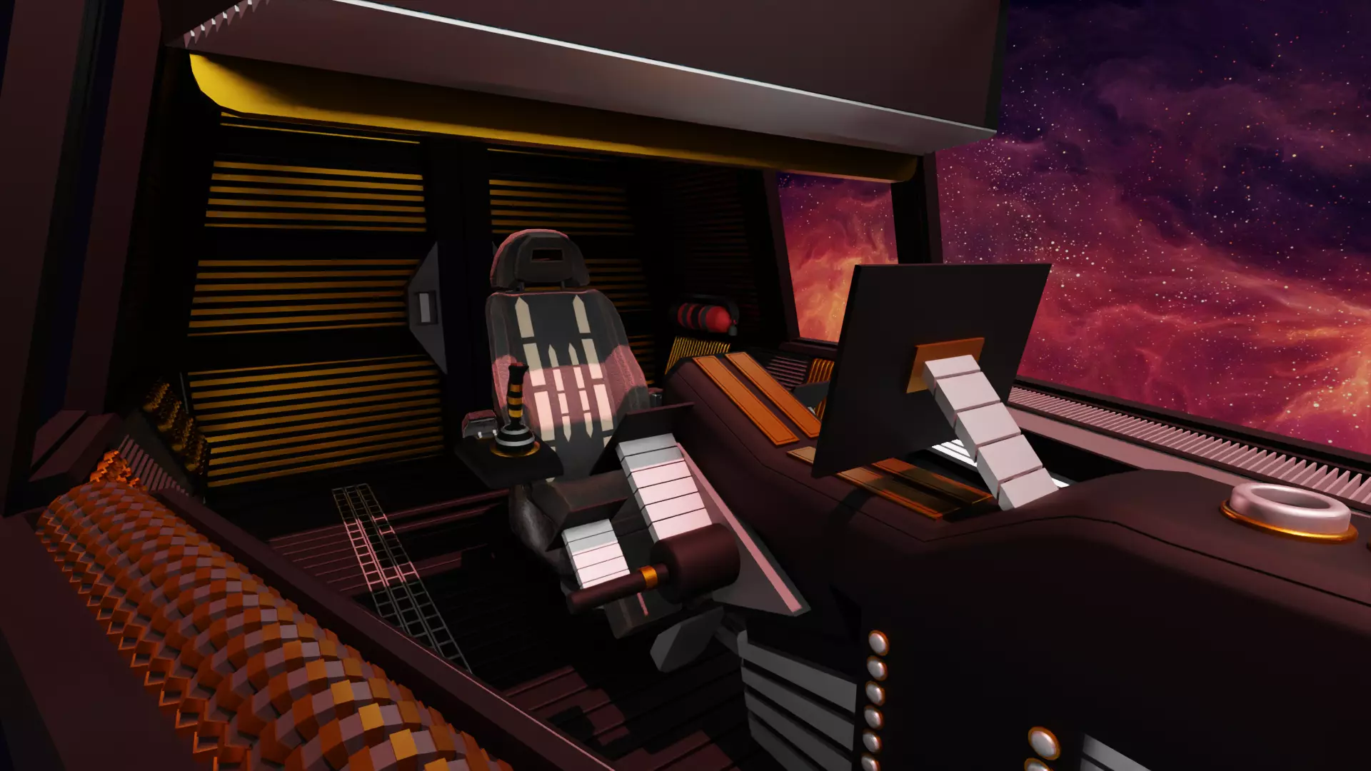 Sci-Fi Fighter Cockpit 3D Model With 25 Sci-Fi Music Tracks Low-poly 3D model_19
