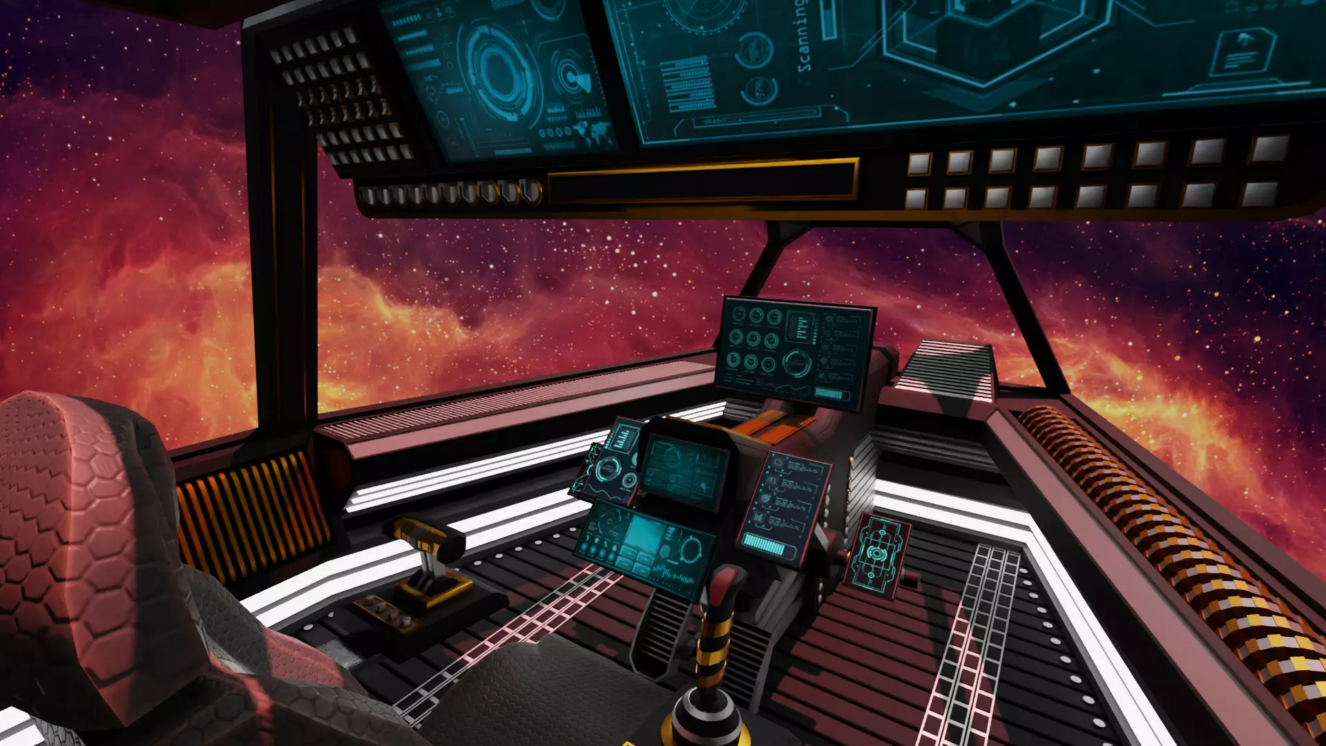 Sci-Fi Fighter Cockpit 3D Model With 25 Sci-Fi Music Tracks Low-poly 3D model_17