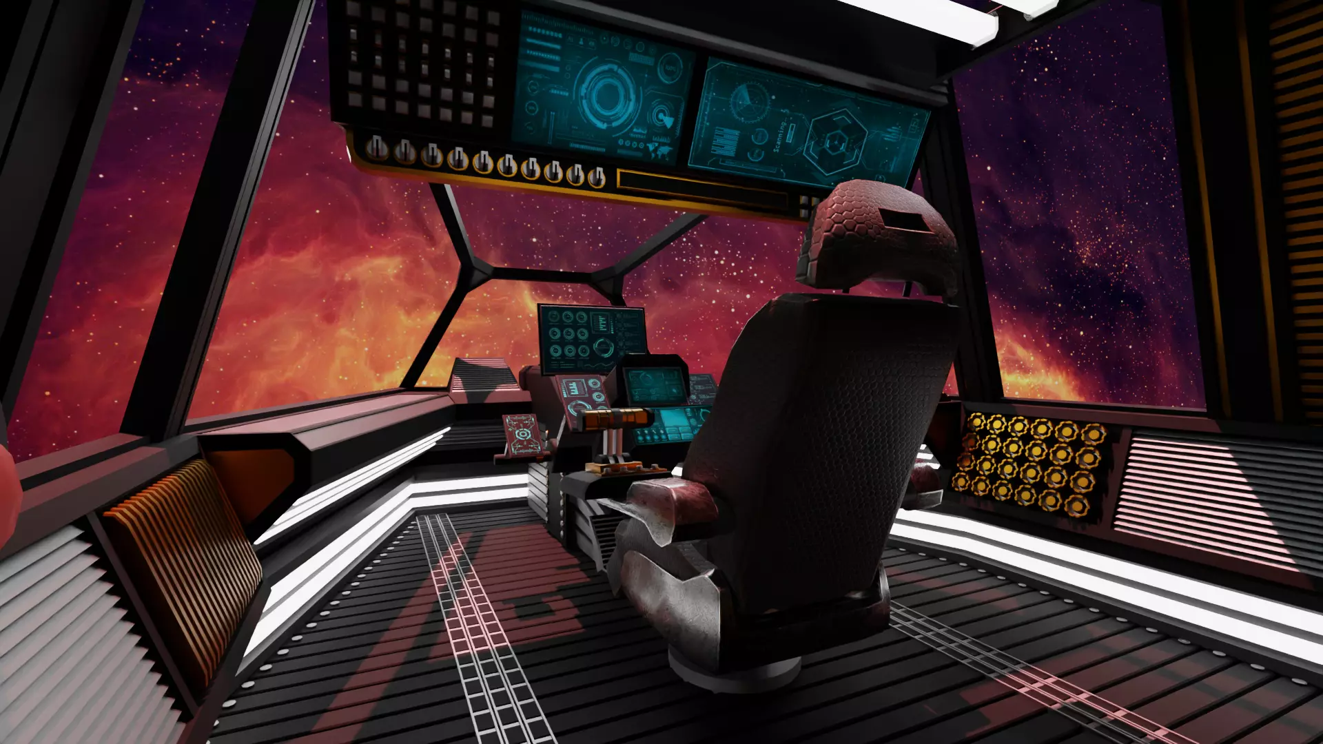 Sci-Fi Fighter Cockpit 3D Model With 25 Sci-Fi Music Tracks Low-poly 3D model_21