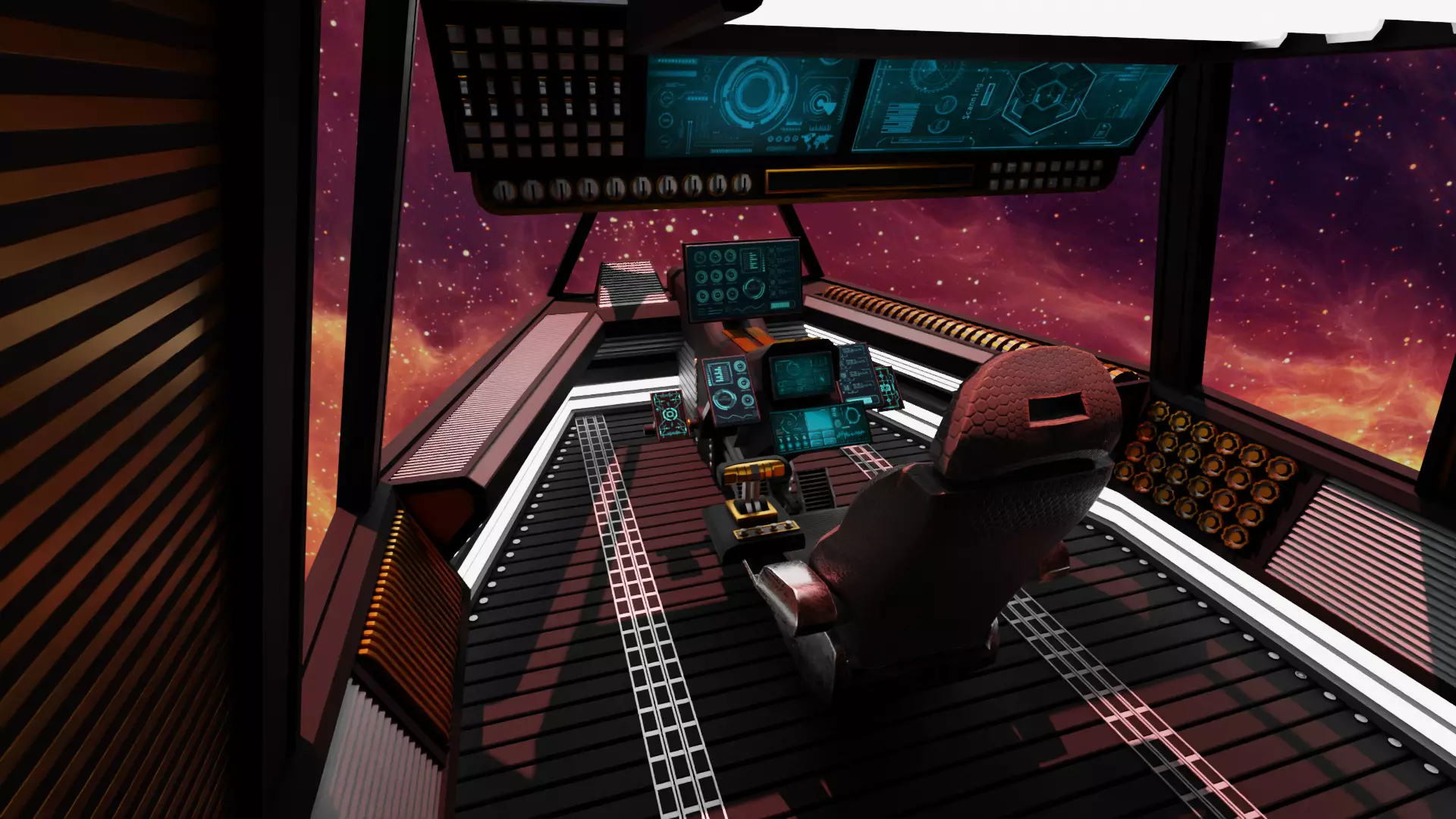 Sci-Fi Fighter Cockpit 3D Model With 25 Sci-Fi Music Tracks Low-poly 3D model_13