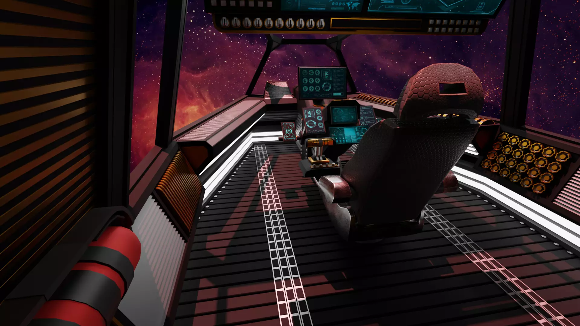 Sci-Fi Fighter Cockpit 3D Model With 25 Sci-Fi Music Tracks Low-poly 3D model_5