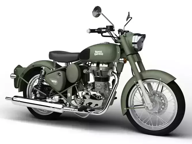 Royal Enfield Classic Battle Green 2016 3D model