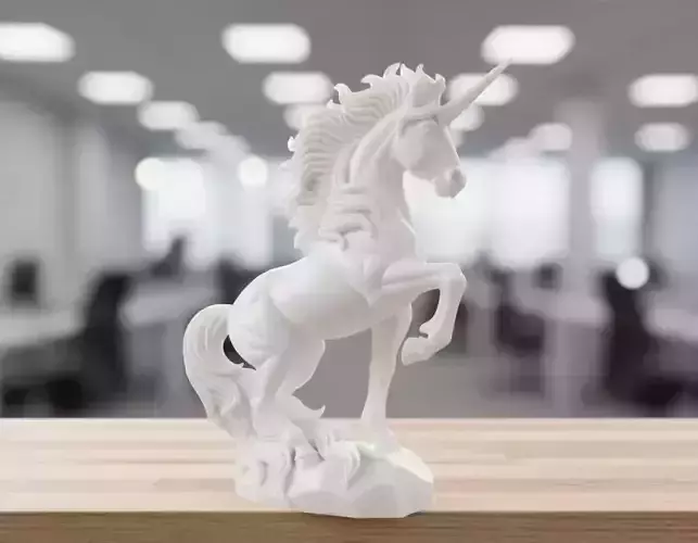 Mythical Unicorn Statue 3D Print Model
