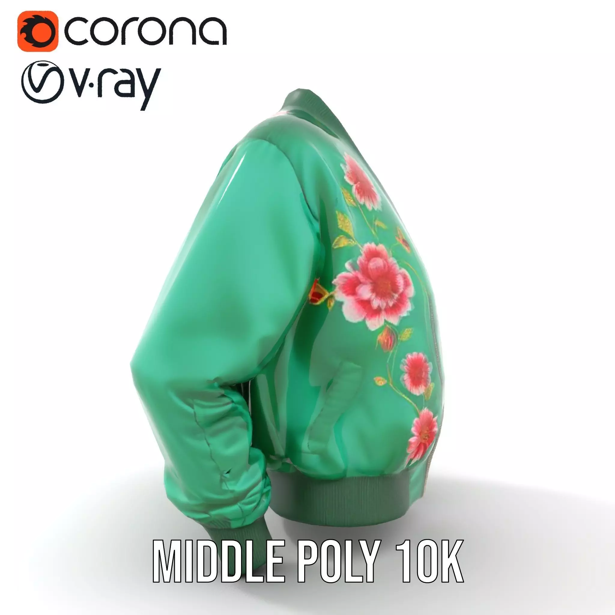 Floral Satin Jacket model pack Texture_12