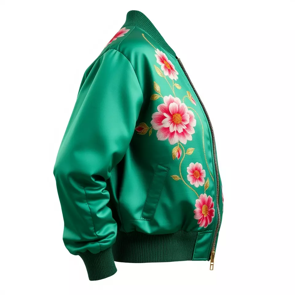 Floral Satin Jacket model pack Texture_3
