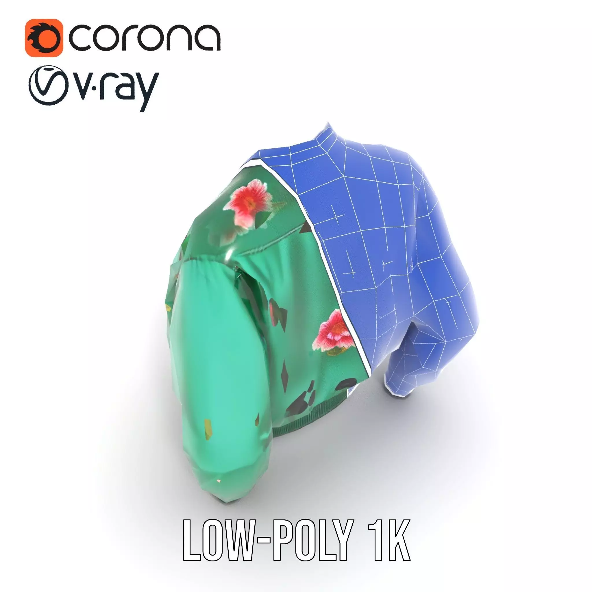 Floral Satin Jacket model pack Texture_23