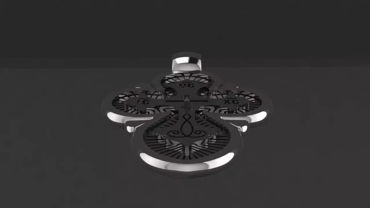 Orthodox cross 3D print model_3