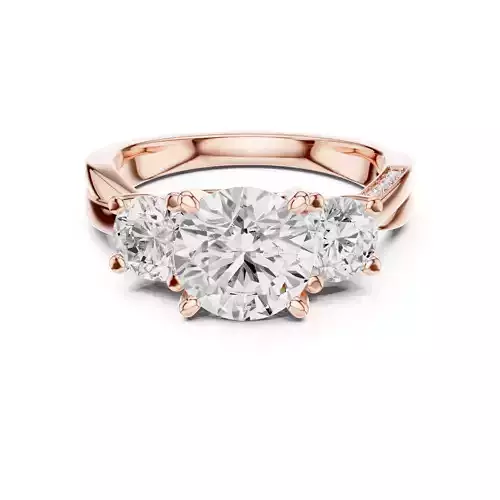 Twisted Shank Round Diamond Engagement Ring 3DM STL Video