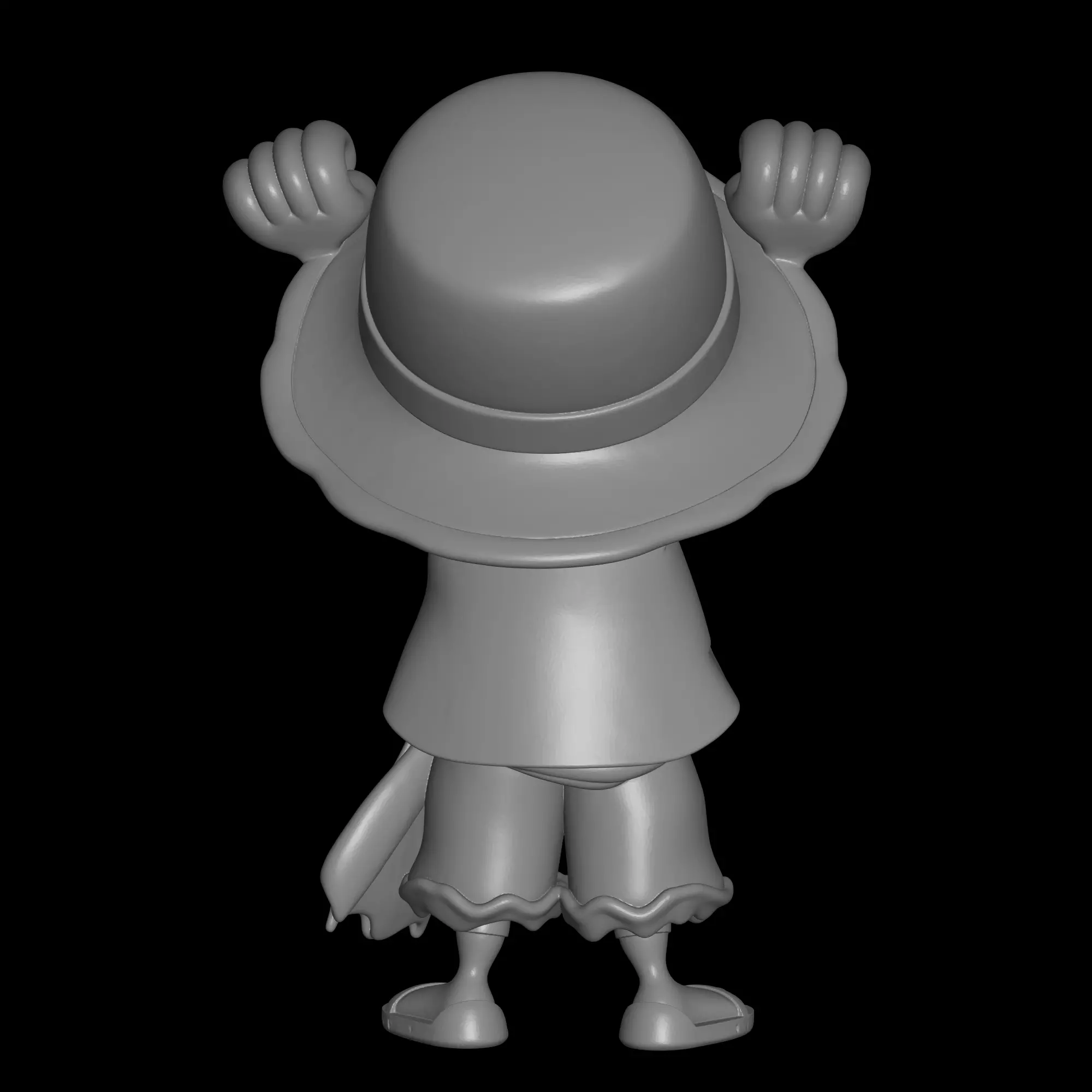 one piece Luffy 3D print model_2