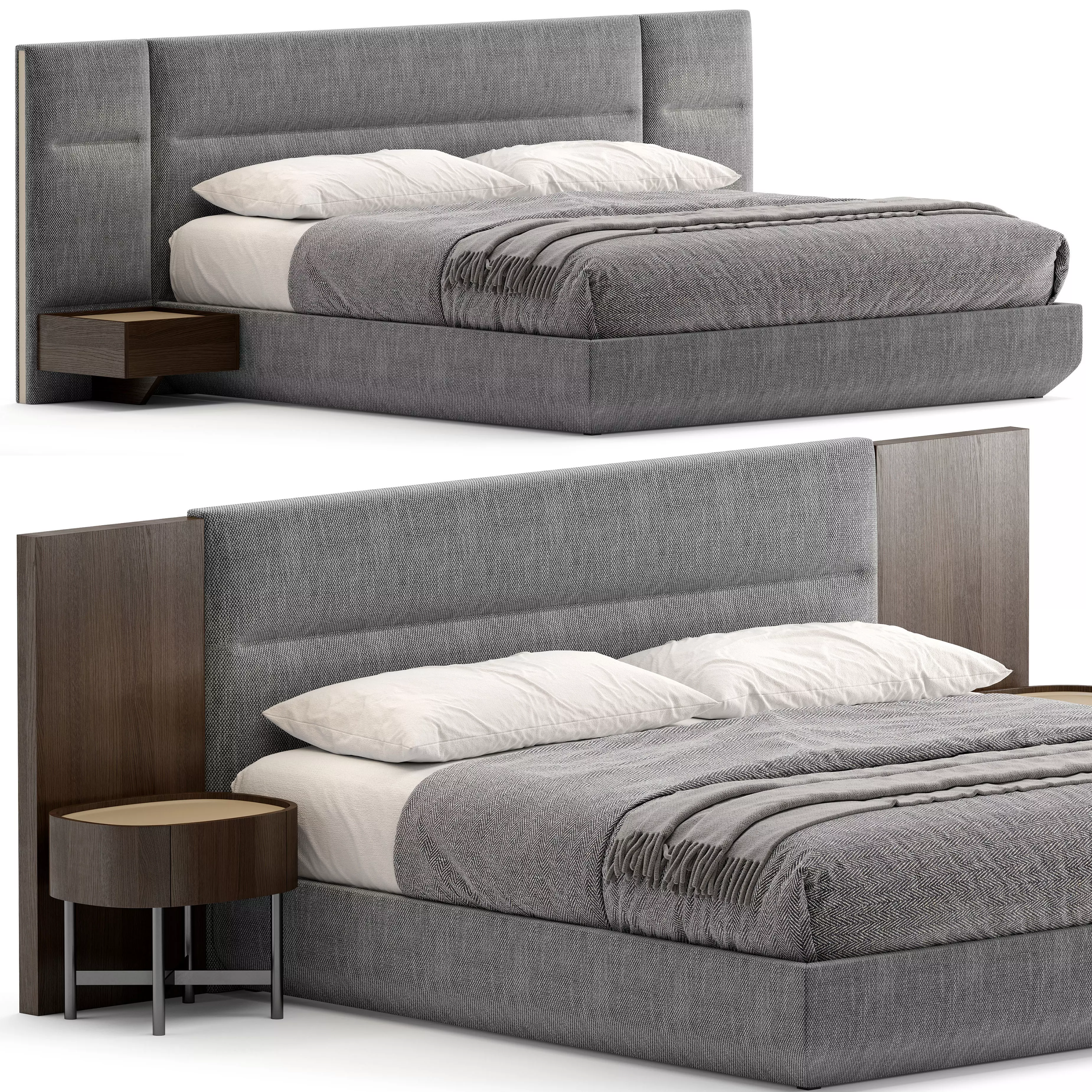 Francis modular bed by Domkapa 3D model
