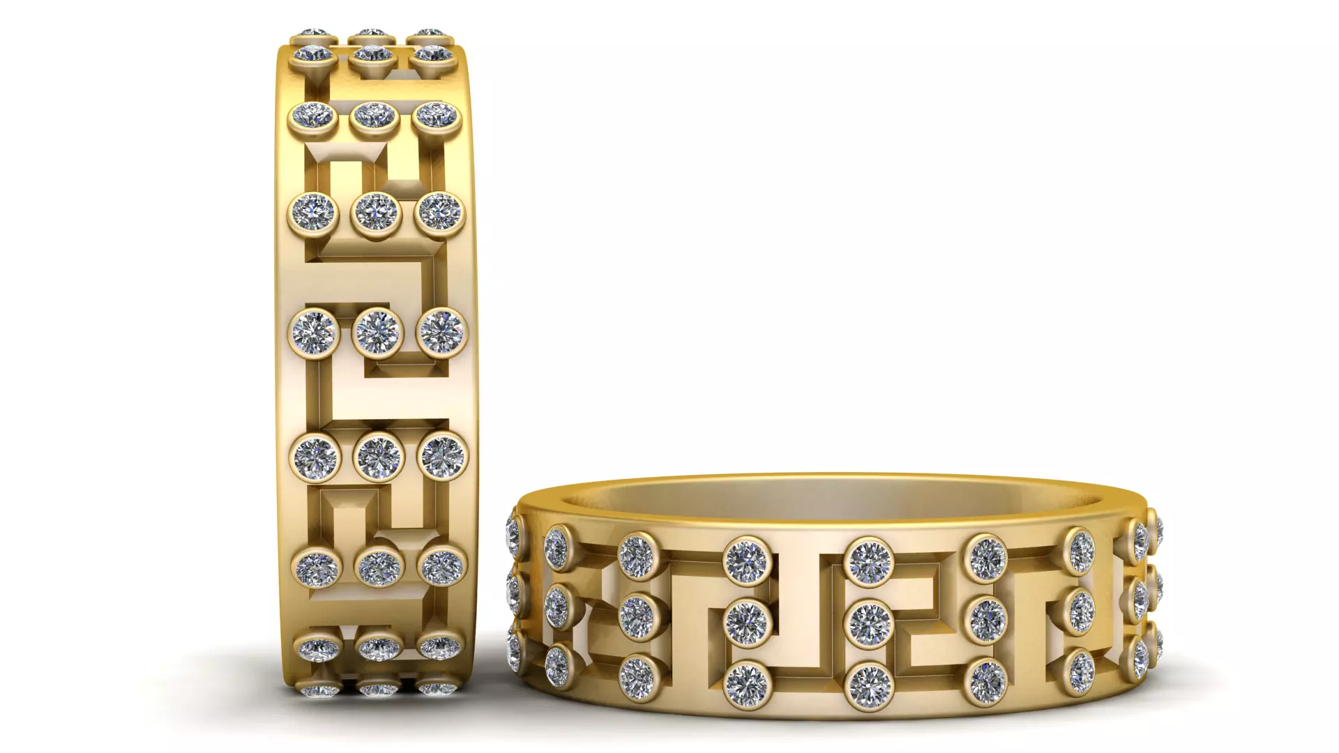 Gold striking ring 3D print model