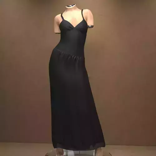 Grown dForce Dress for Genesis 9 3D model