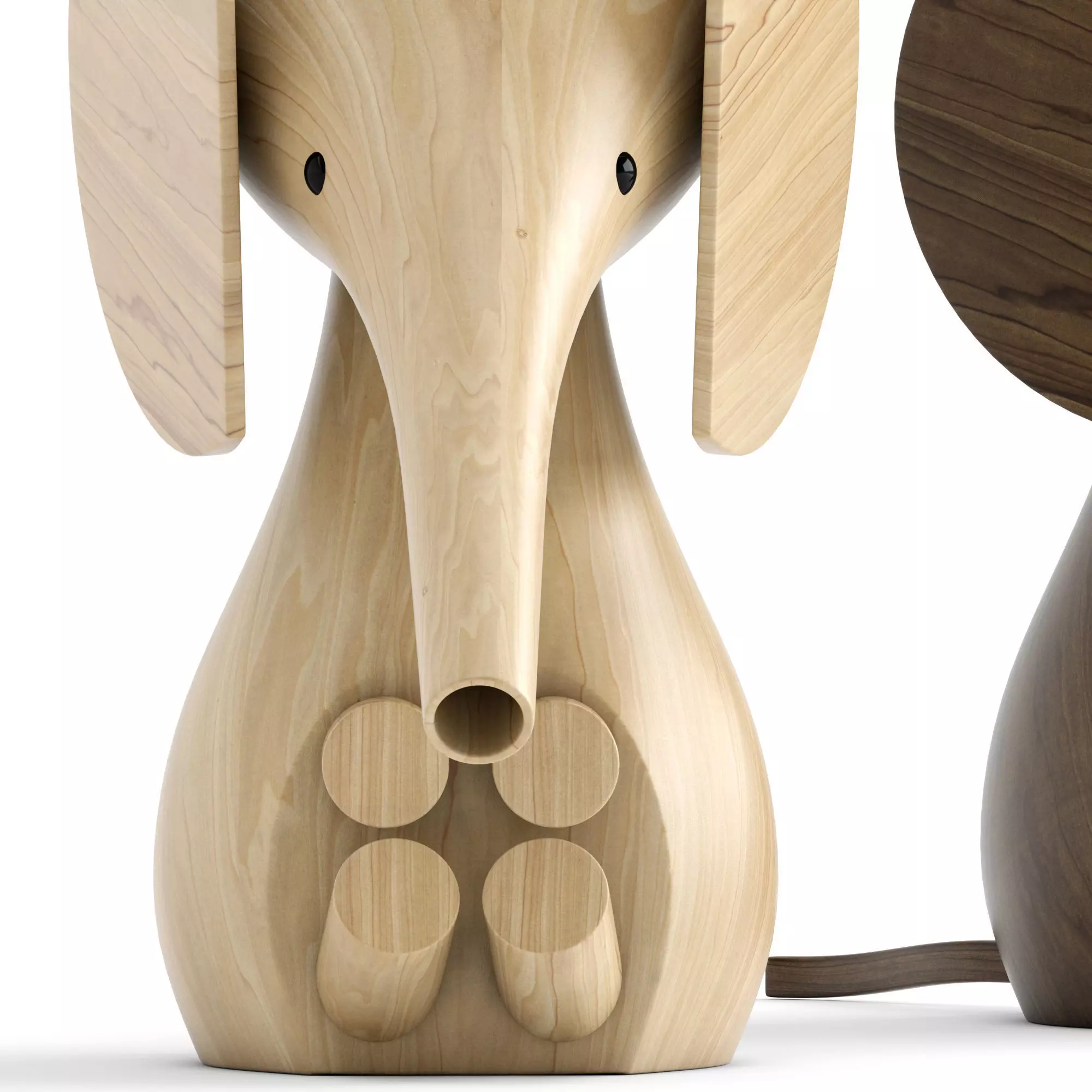 Wooden toys Low-poly 3D model_5