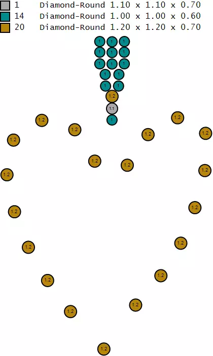 heart gold pendant  3D print model_4