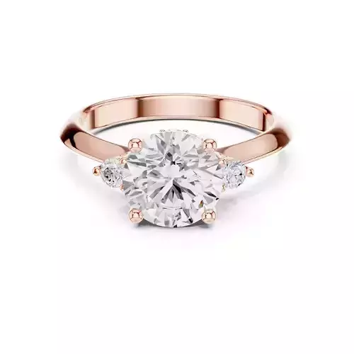 Five Stone Round Cut Engagement Wedding Ring 3DM STL Video