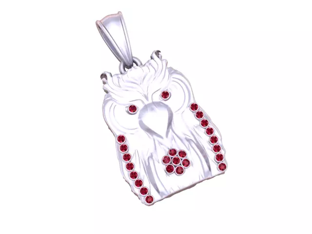 gold bird pendant 3d printable model  3D print model_2