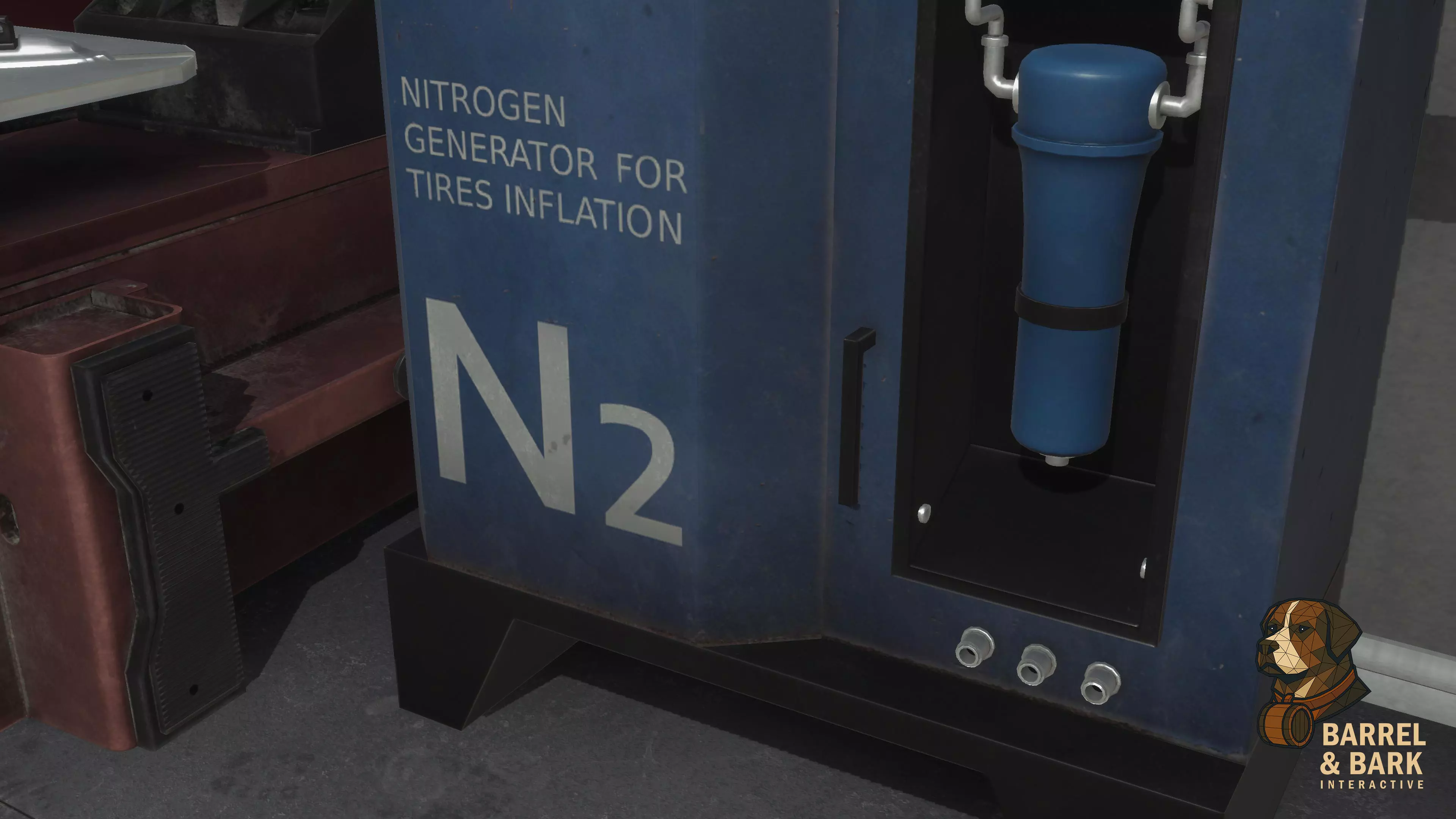 Tire Repair Shop Low-poly 3D model_11