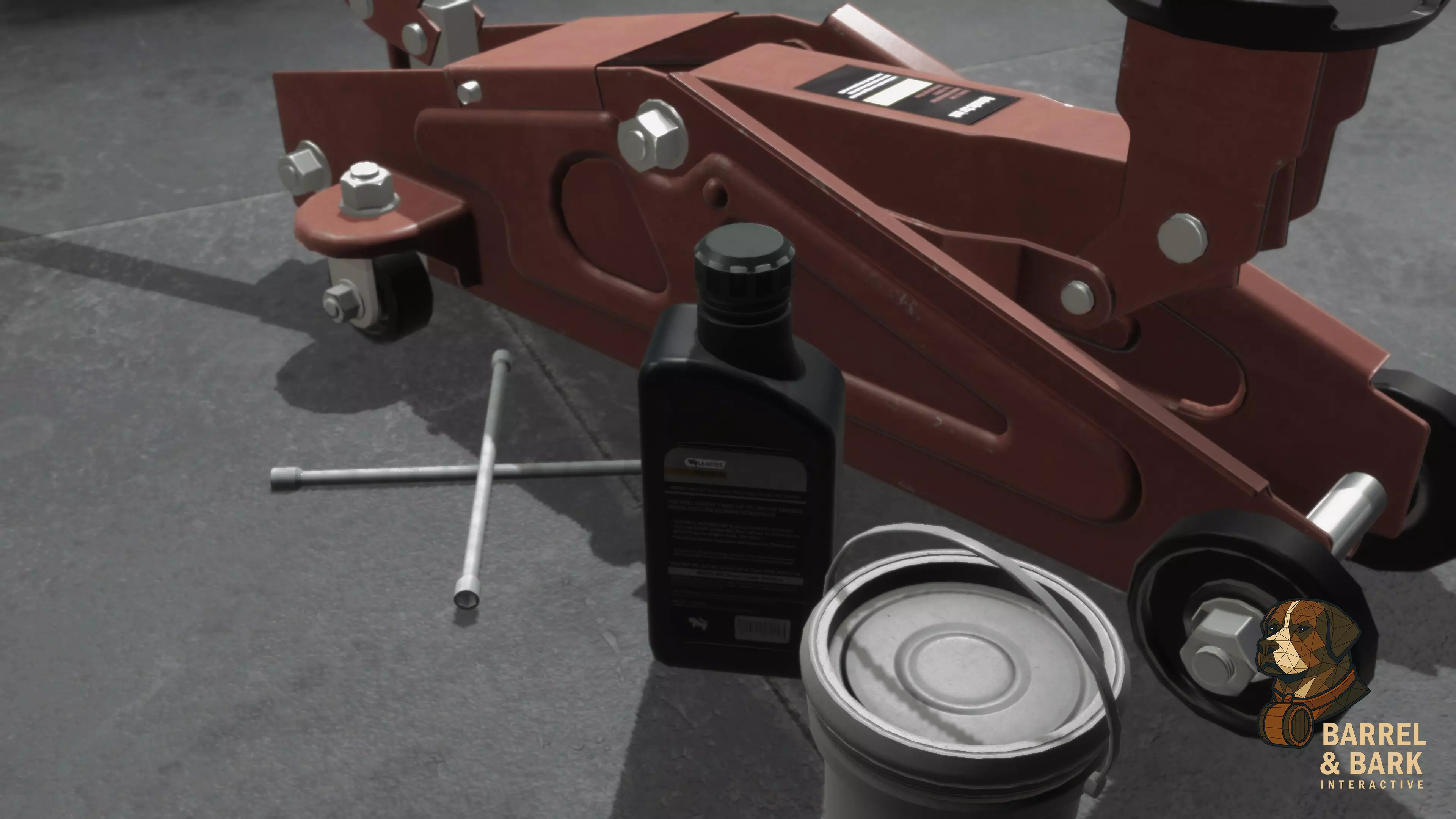 Tire Repair Shop Low-poly 3D model_10