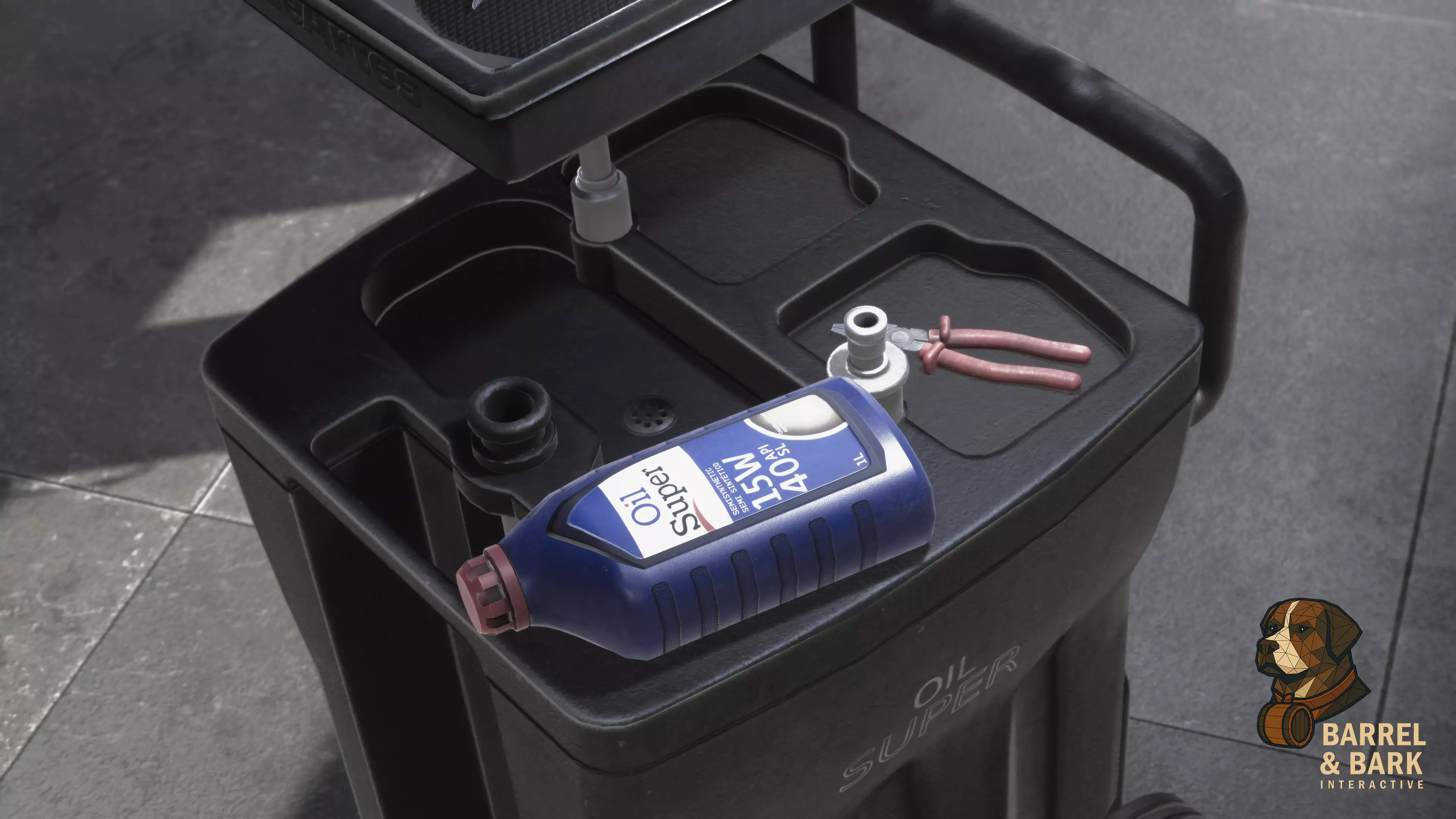 Tire Repair Shop Low-poly 3D model_17