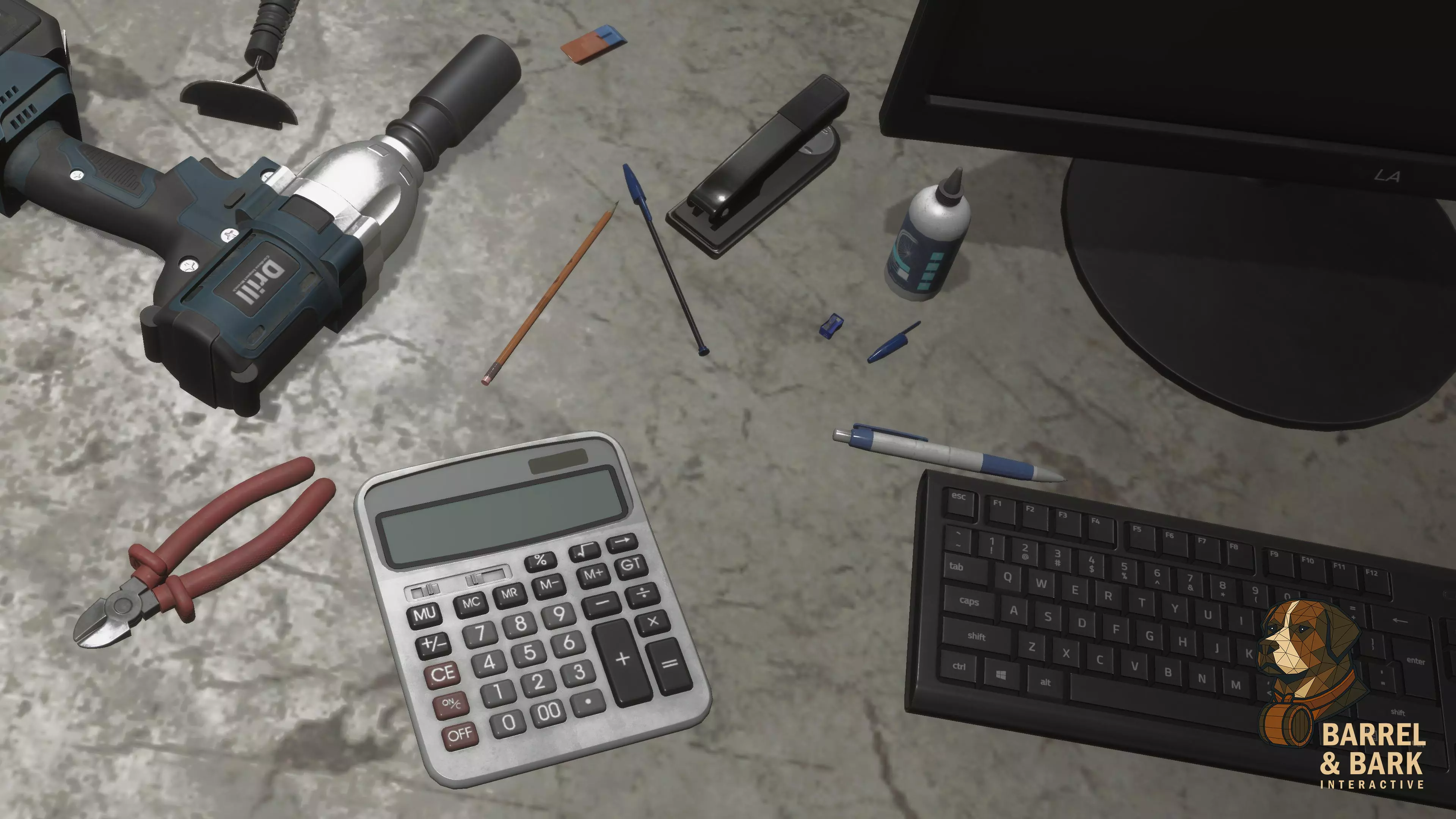 Tire Repair Shop Low-poly 3D model_20