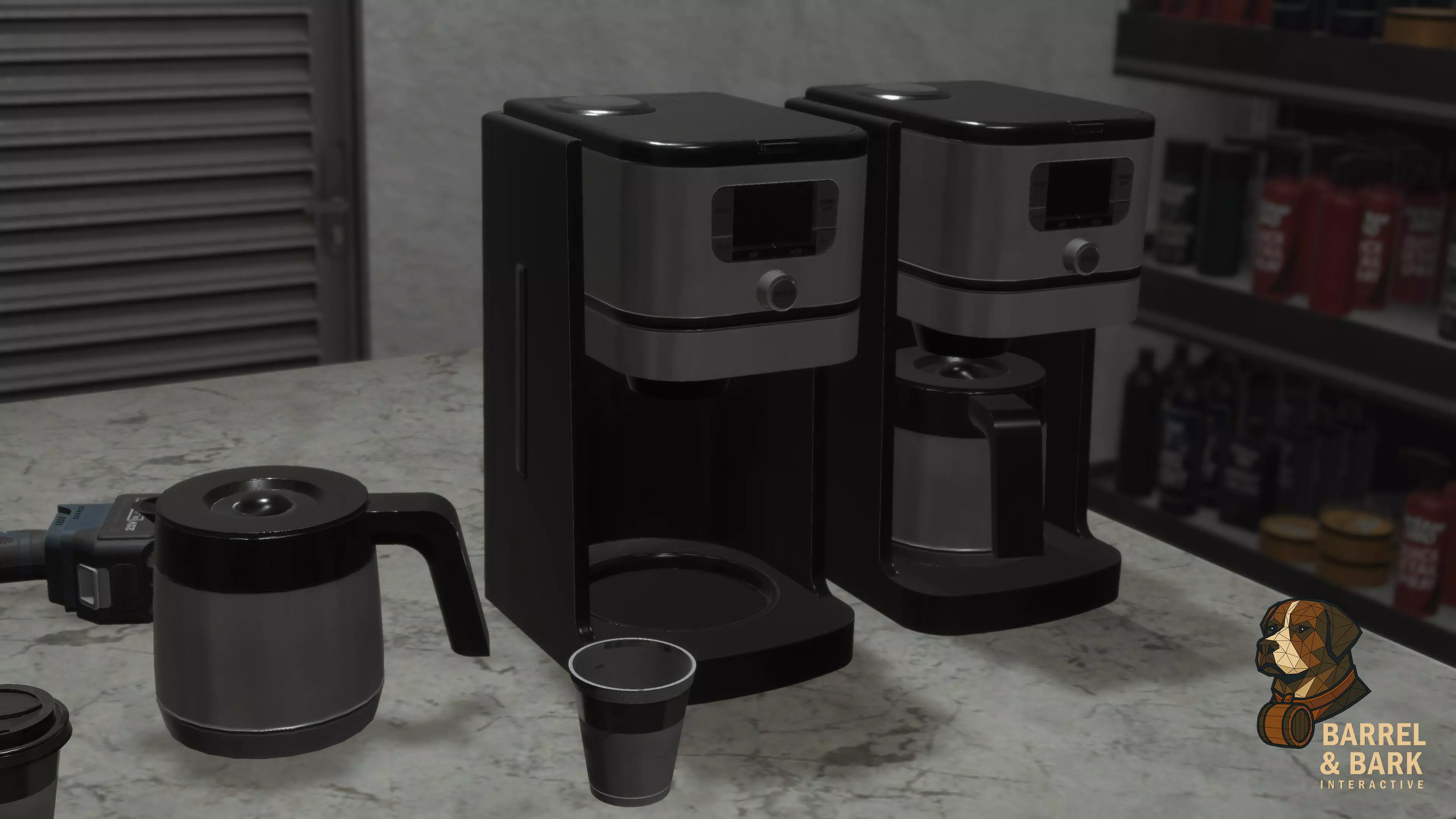 Tire Repair Shop Low-poly 3D model_19