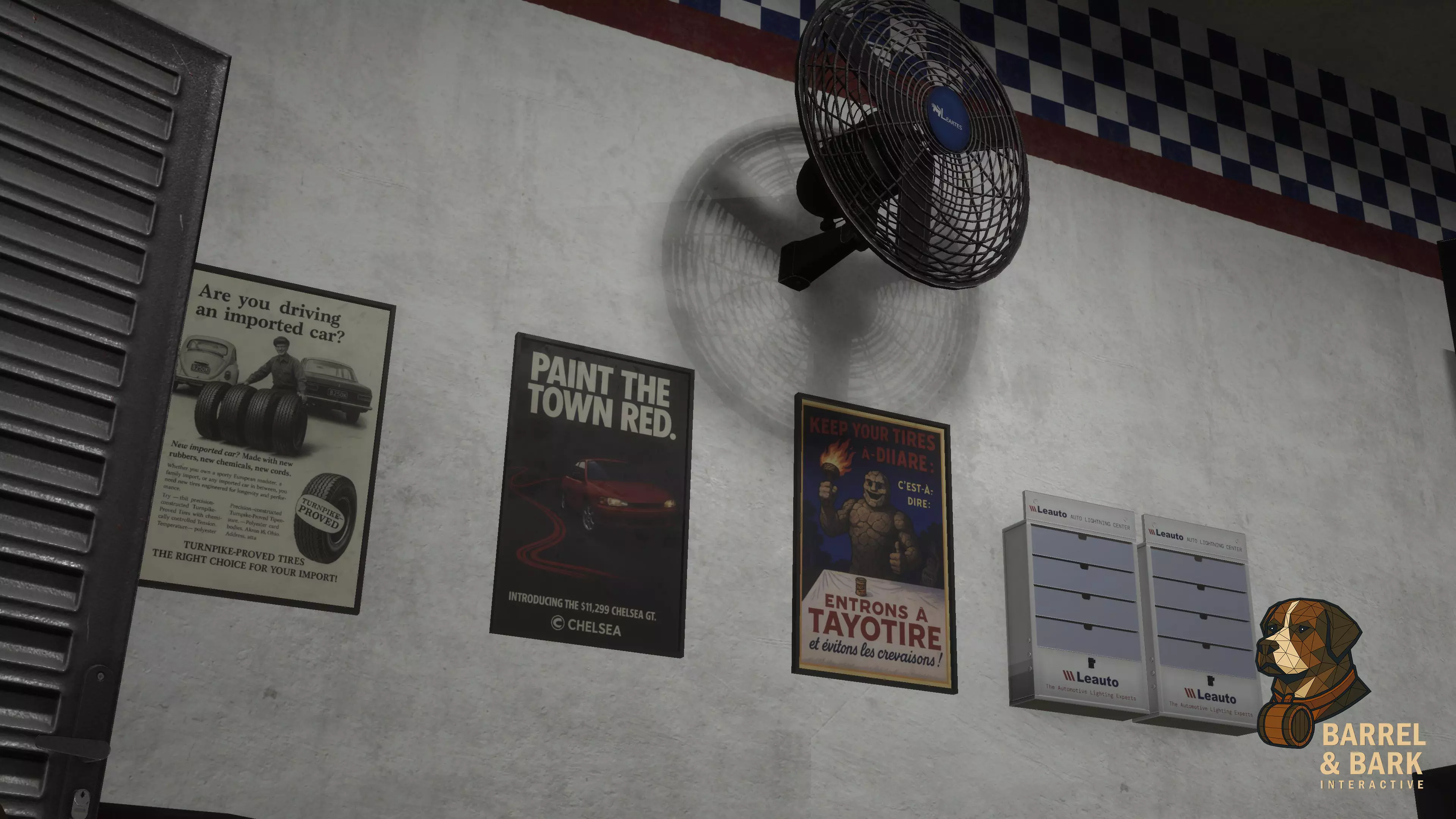 Tire Repair Shop Low-poly 3D model_21