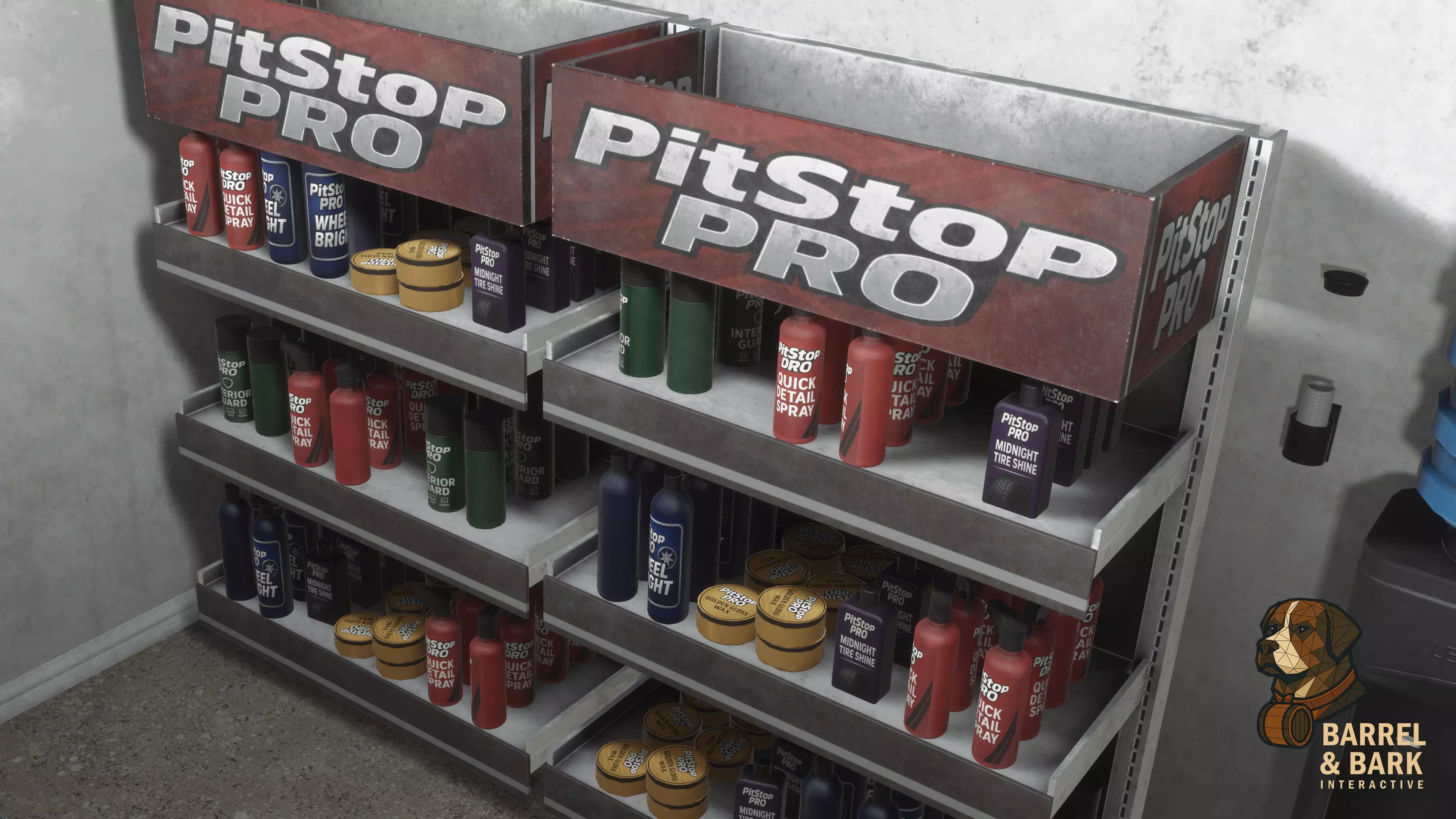 Tire Repair Shop Low-poly 3D model_22